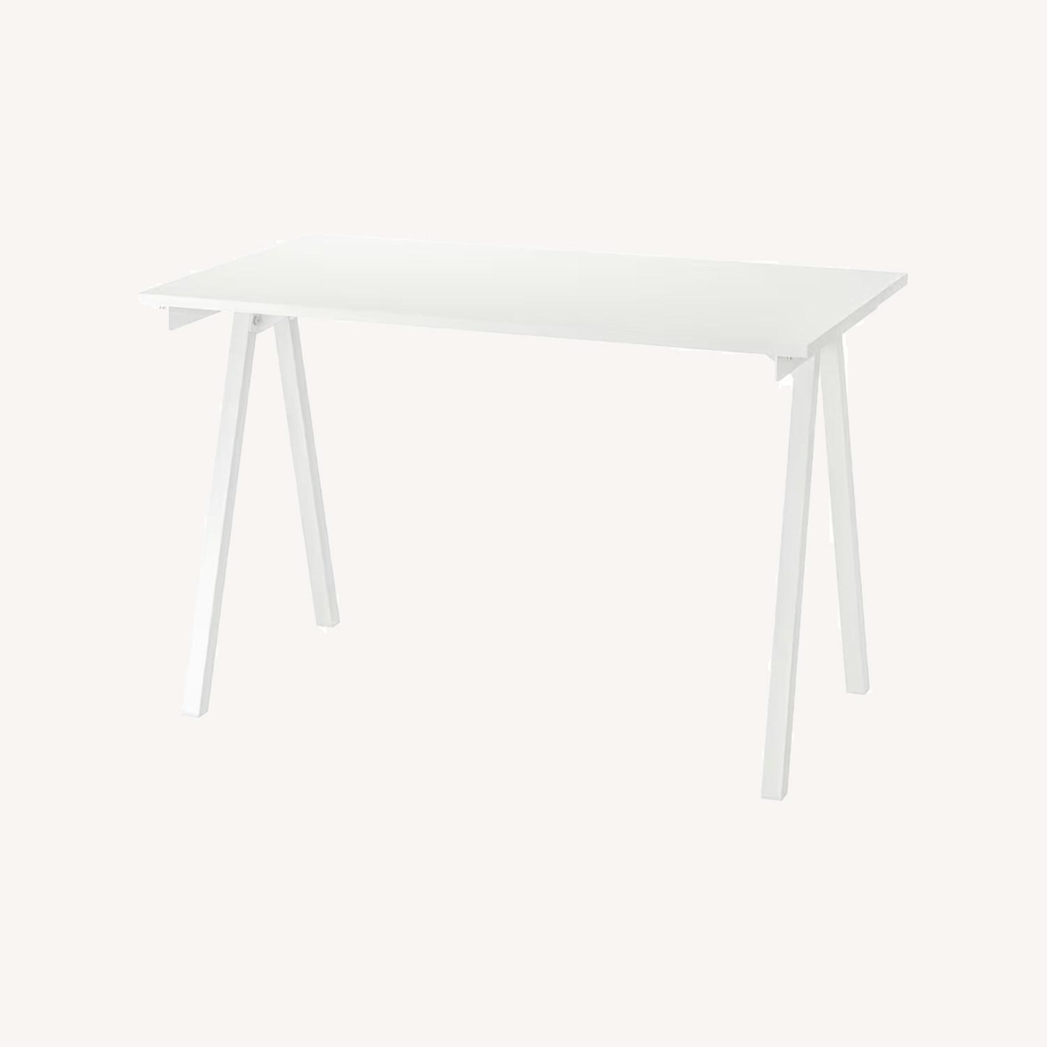 IKEA TROTTEN White Desk - image-0