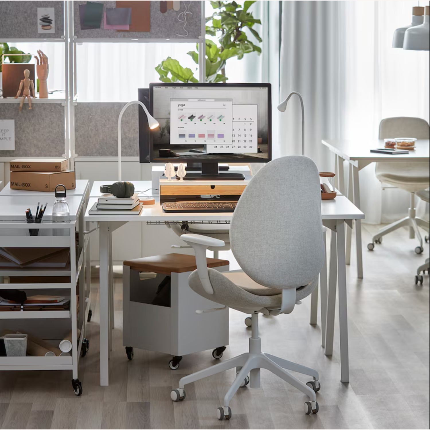 IKEA TROTTEN White Desk - image-3
