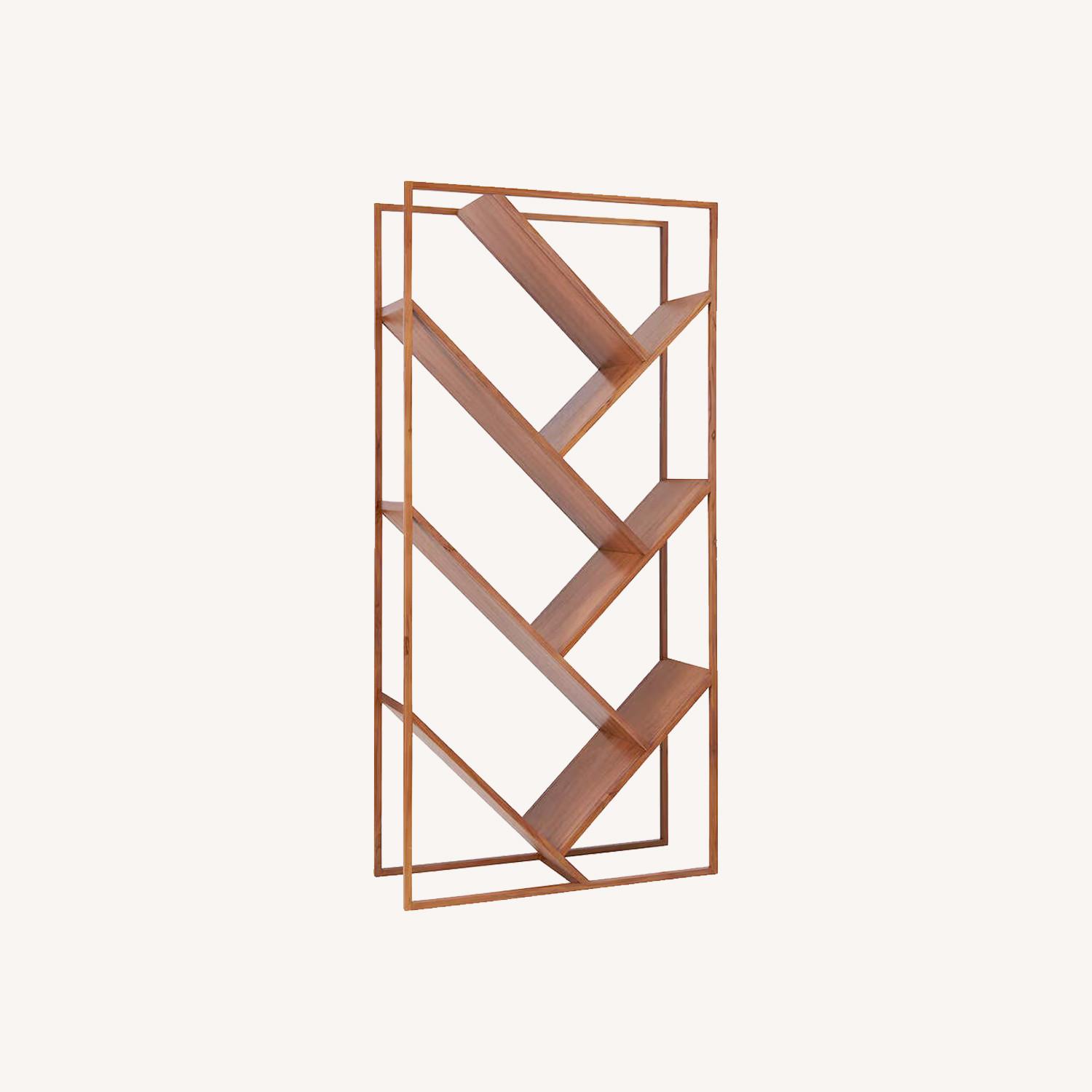 CB2 V Bookcase Room Divider - image-0