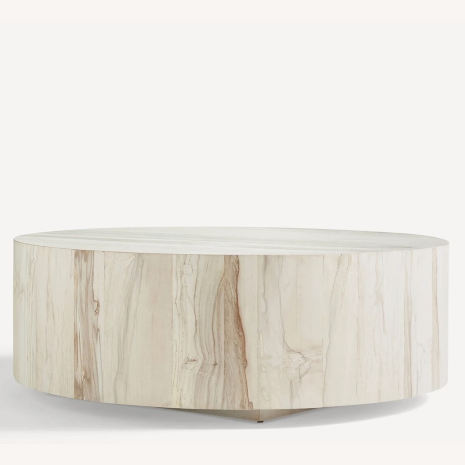 Anthropologie Swirled Drum Reclaimed Coffee Table - image-1