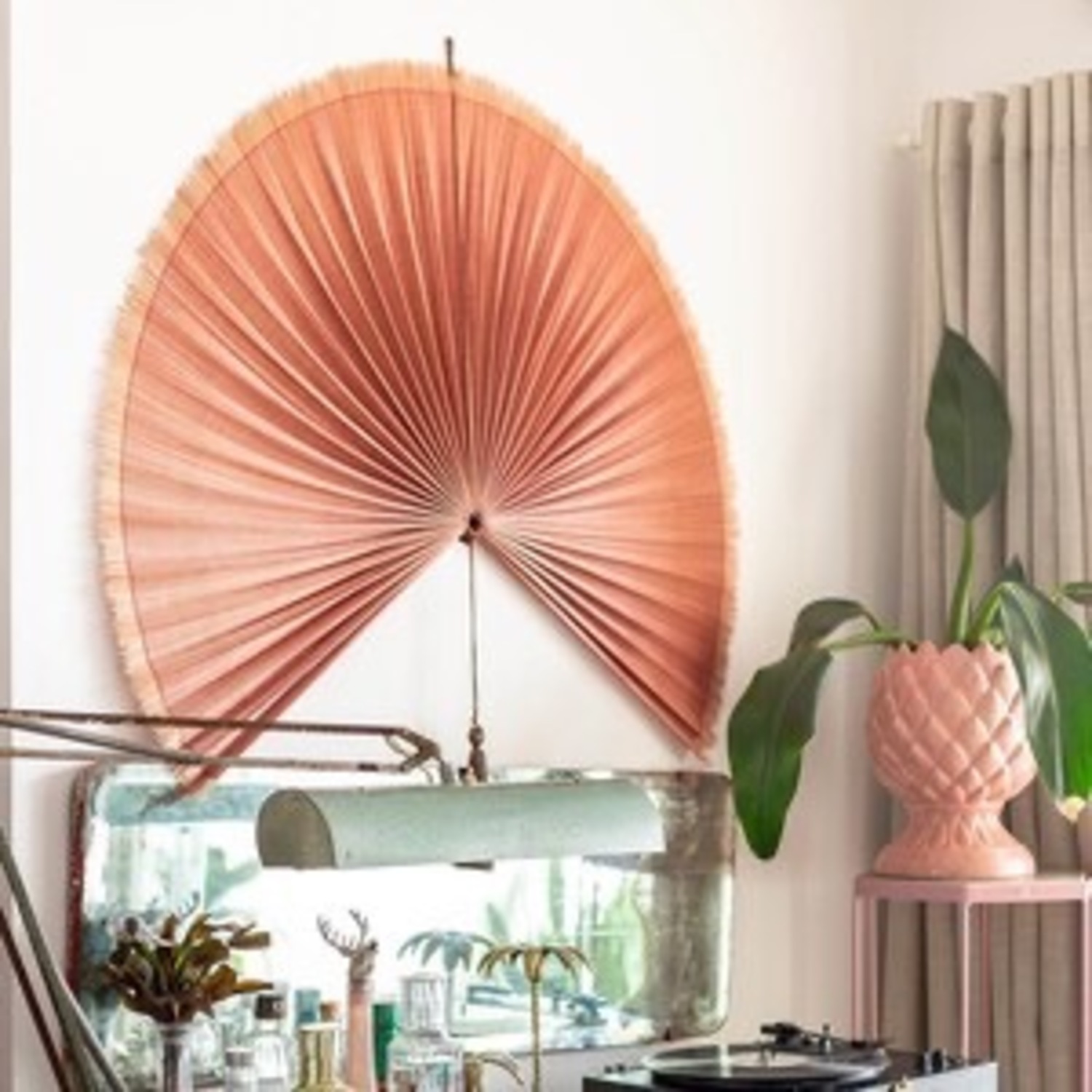 60 Inch Bamboo Wall Fan - image-1