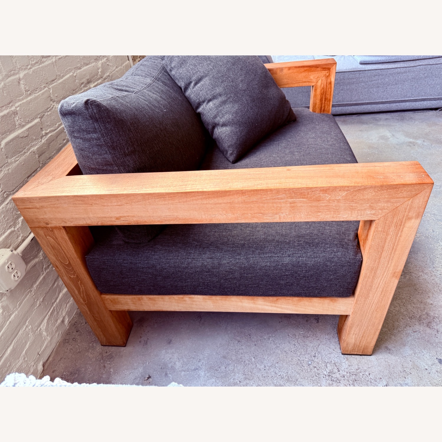 HD Buttercup Outdoor Chair and a Half with Cushions - image-3