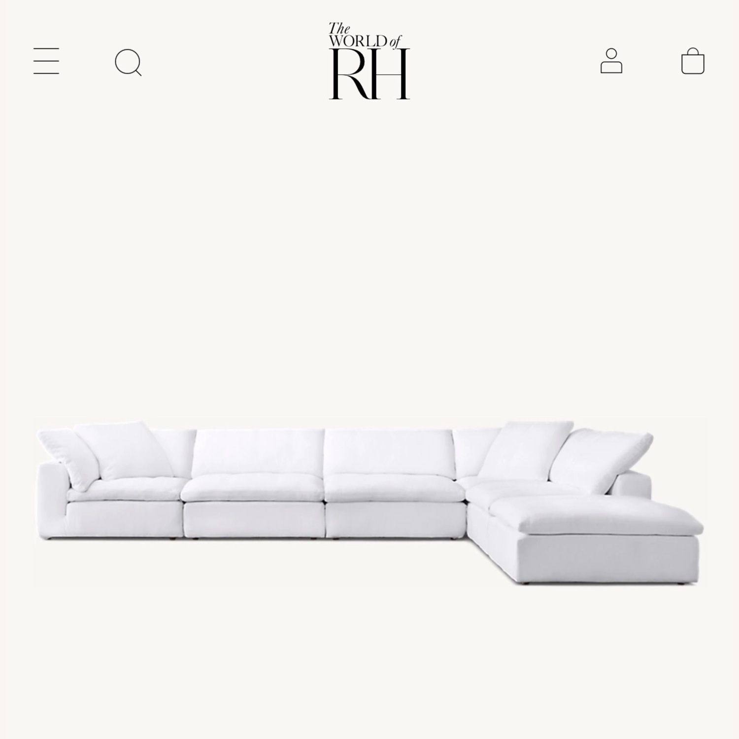 Restoration Hardware Modular Cloud Couch - image-7