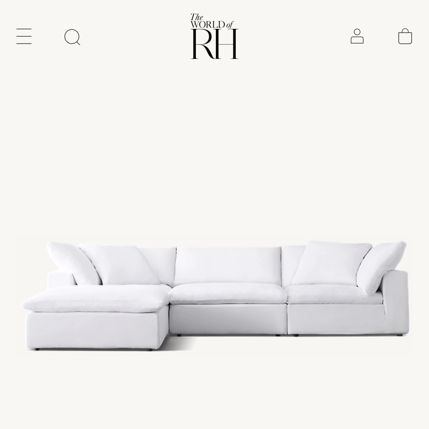 Restoration Hardware Modular Cloud Couch - image-6