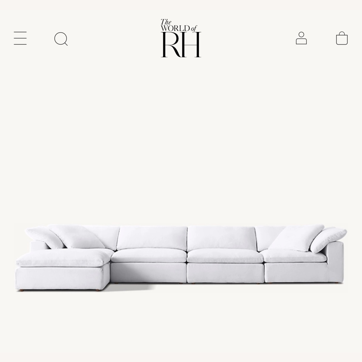 Restoration Hardware Modular Cloud Couch - image-5
