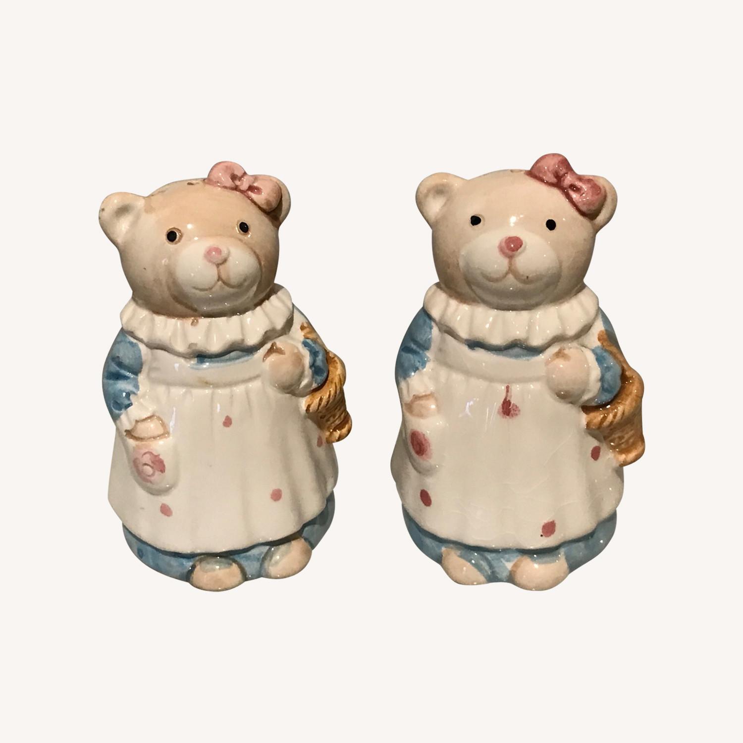  Vintage 1940s Collectible Mama Bear Shakers - image-0