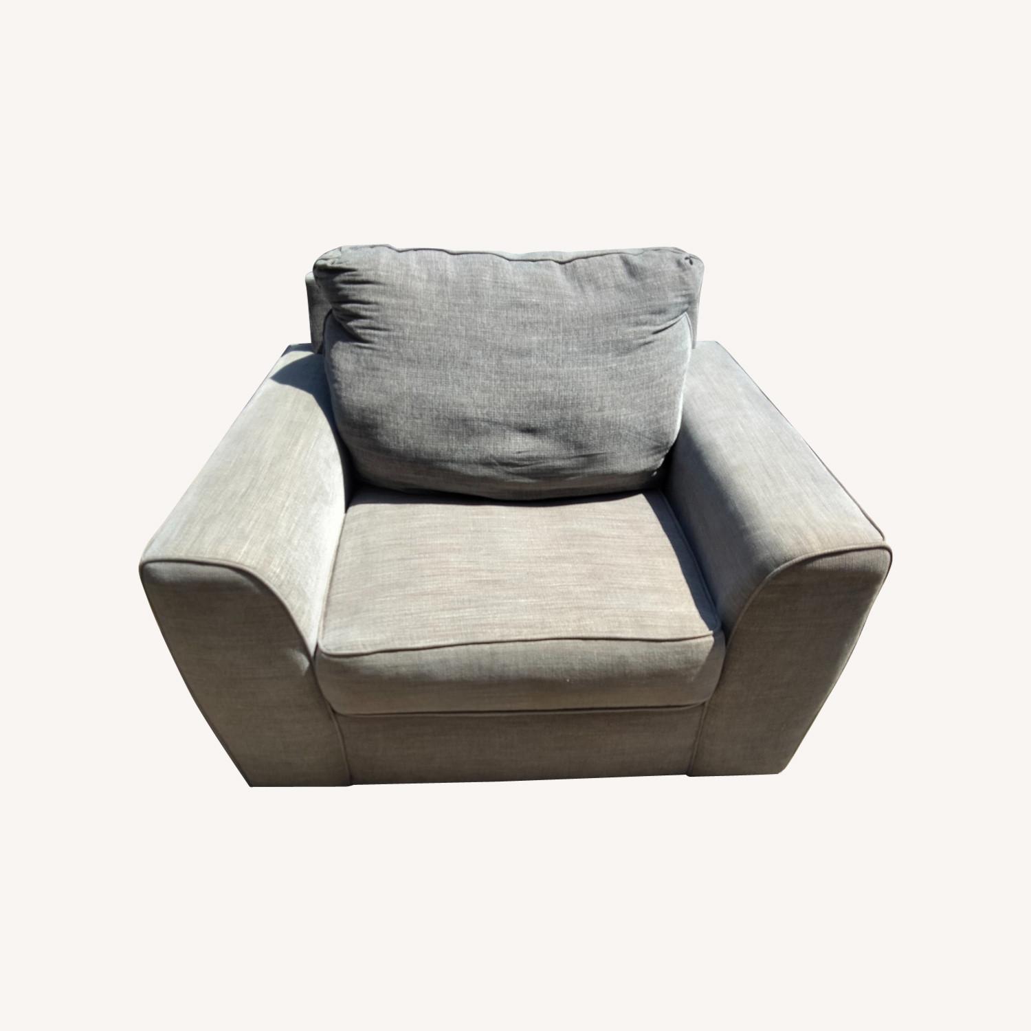 Light Grey Lounge Chair - image-0