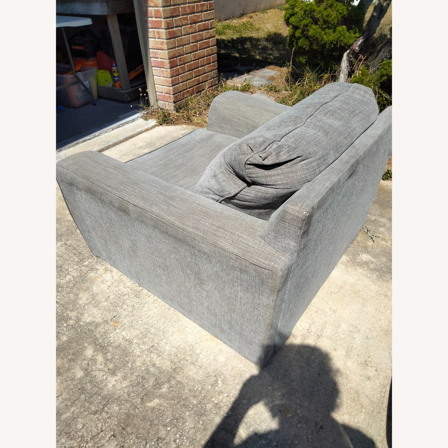 Light Grey Lounge Chair - image-2