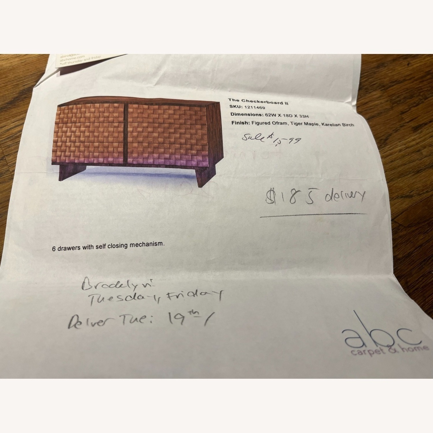 ABC Carpet and Home Checkerboard Dresser - image-4