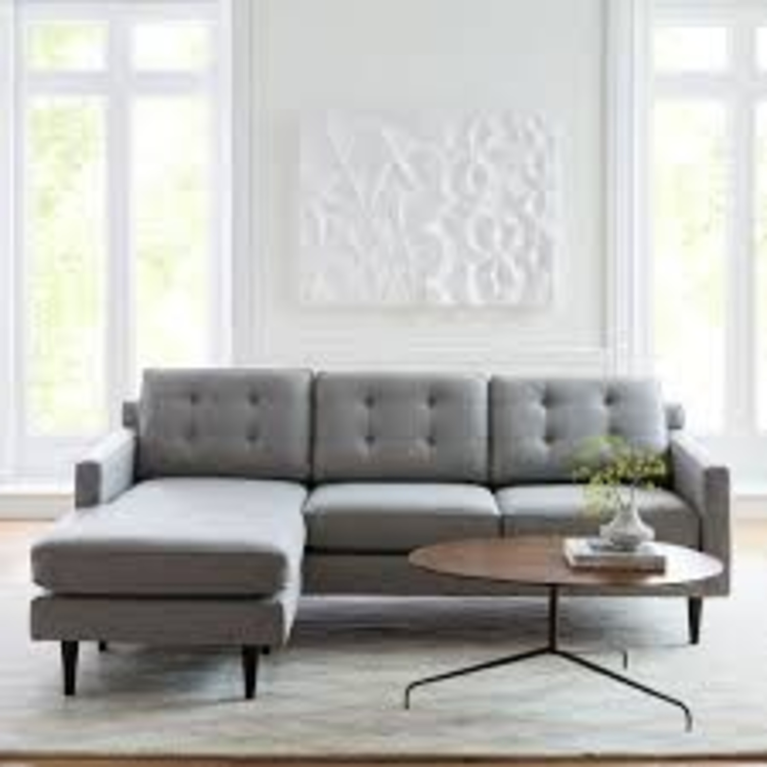 West Elm Drake 2-Piece Reversible Sectional - image-8