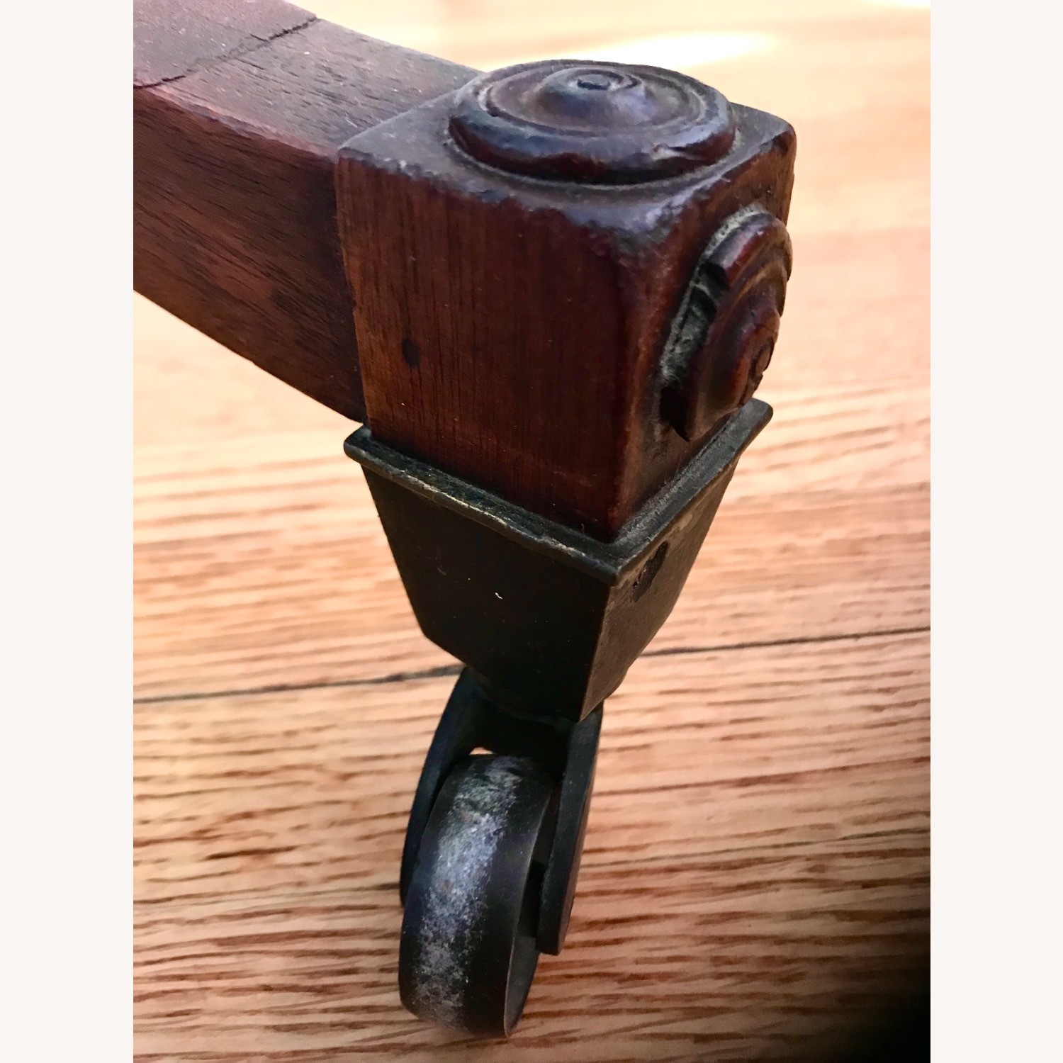 Antique English Floor Mirror - image-11