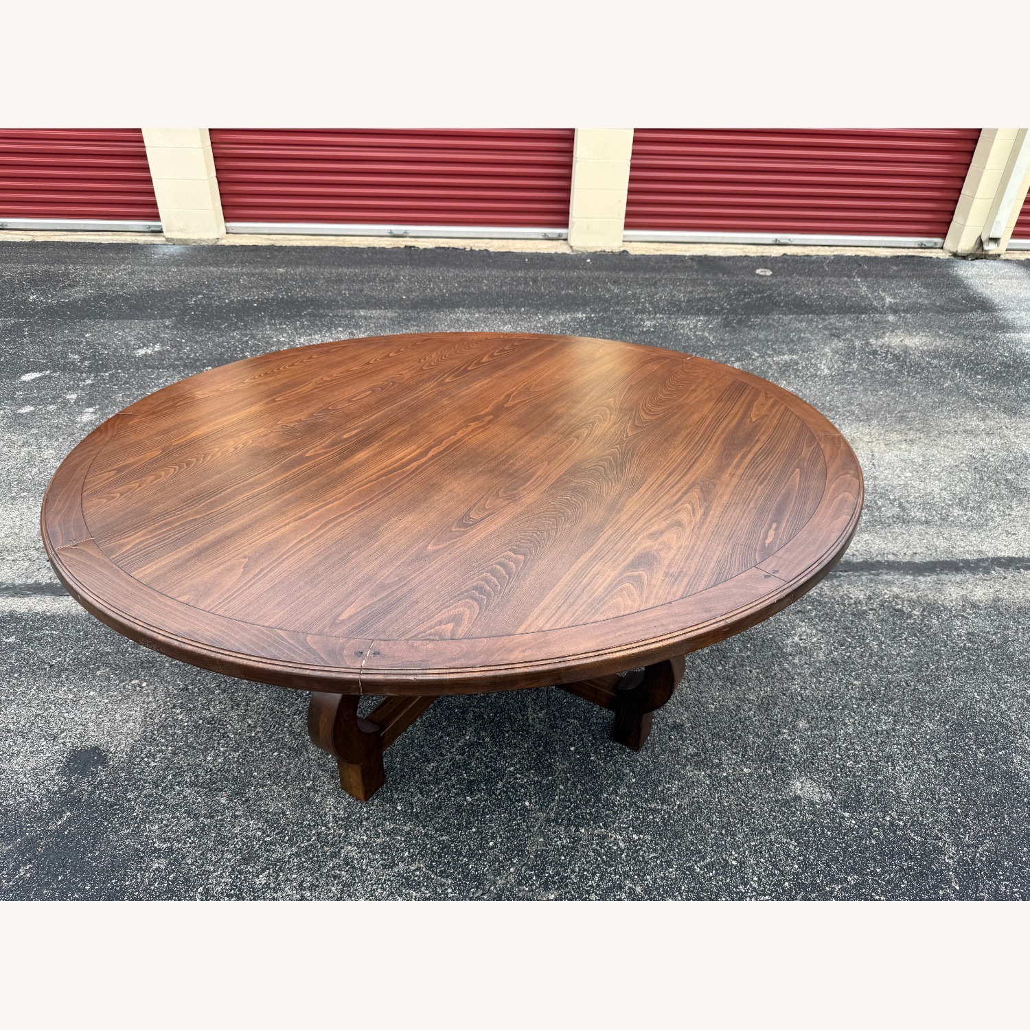 5' 10" Solid Wood Round Dining Table - image-3