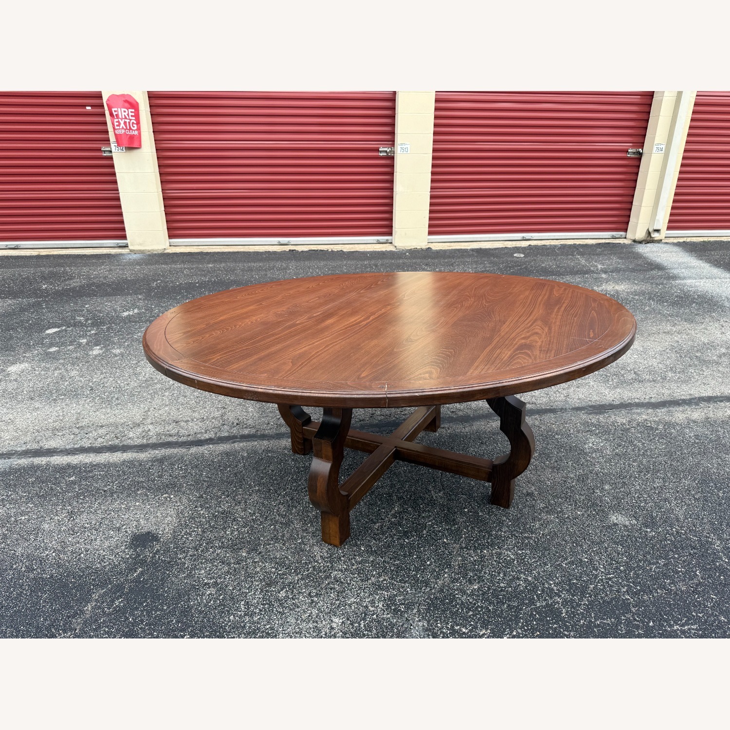 5' 10" Solid Wood Round Dining Table - image-1