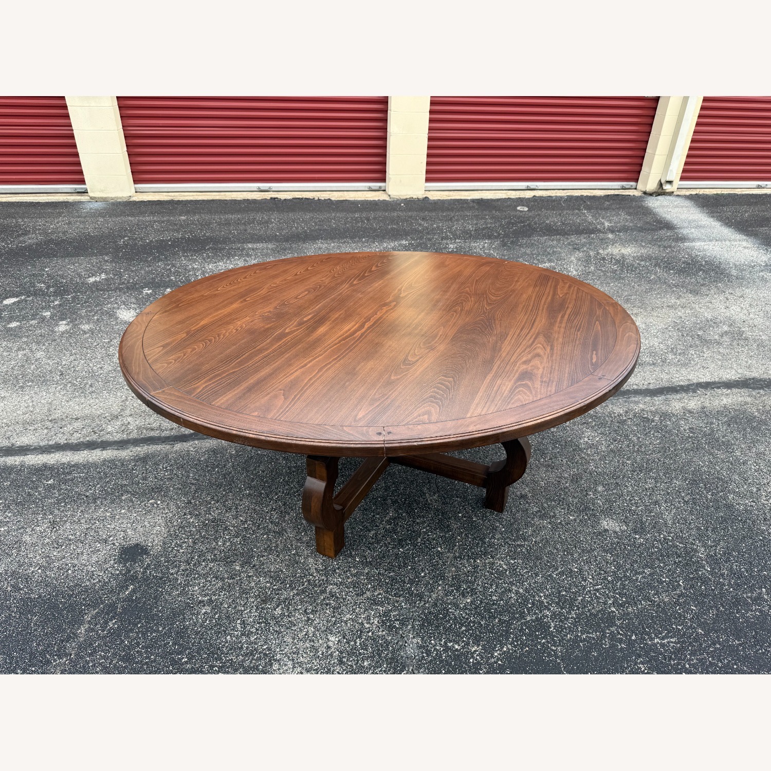 5' 10" Solid Wood Round Dining Table - image-2
