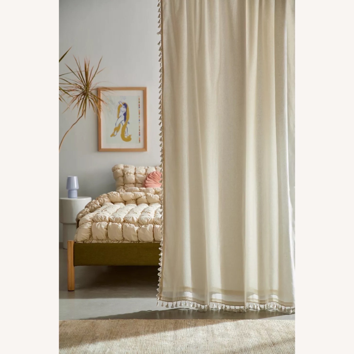Urban Outfitters Palma Fringe Light Blocking Curtains - image-1