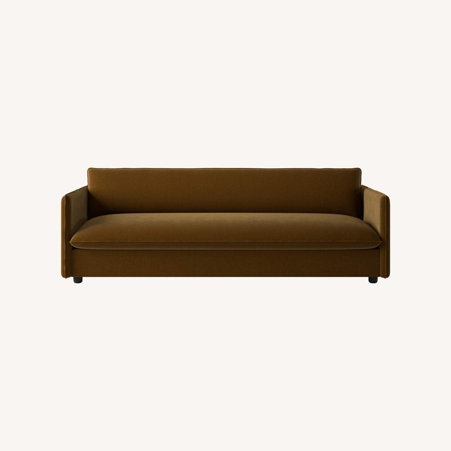 CB2 Corroy Sofa in Custom Como Velvet - image-0