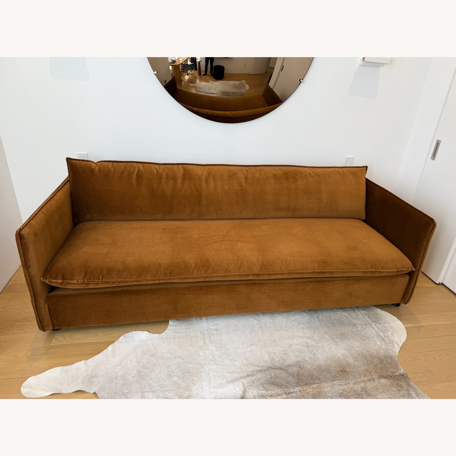 CB2 Corroy Sofa in Custom Como Velvet - image-2