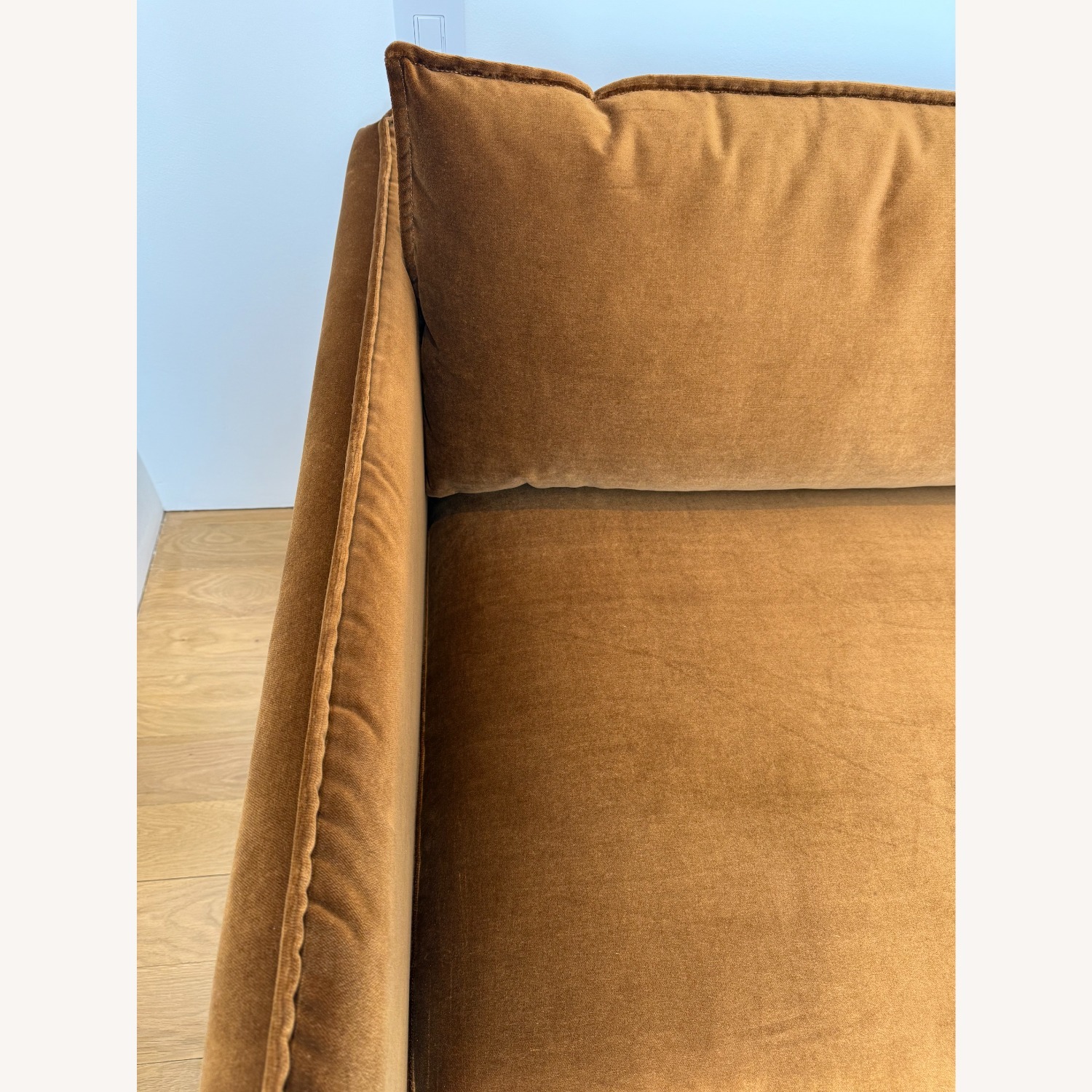 CB2 Corroy Sofa in Custom Como Velvet - image-3