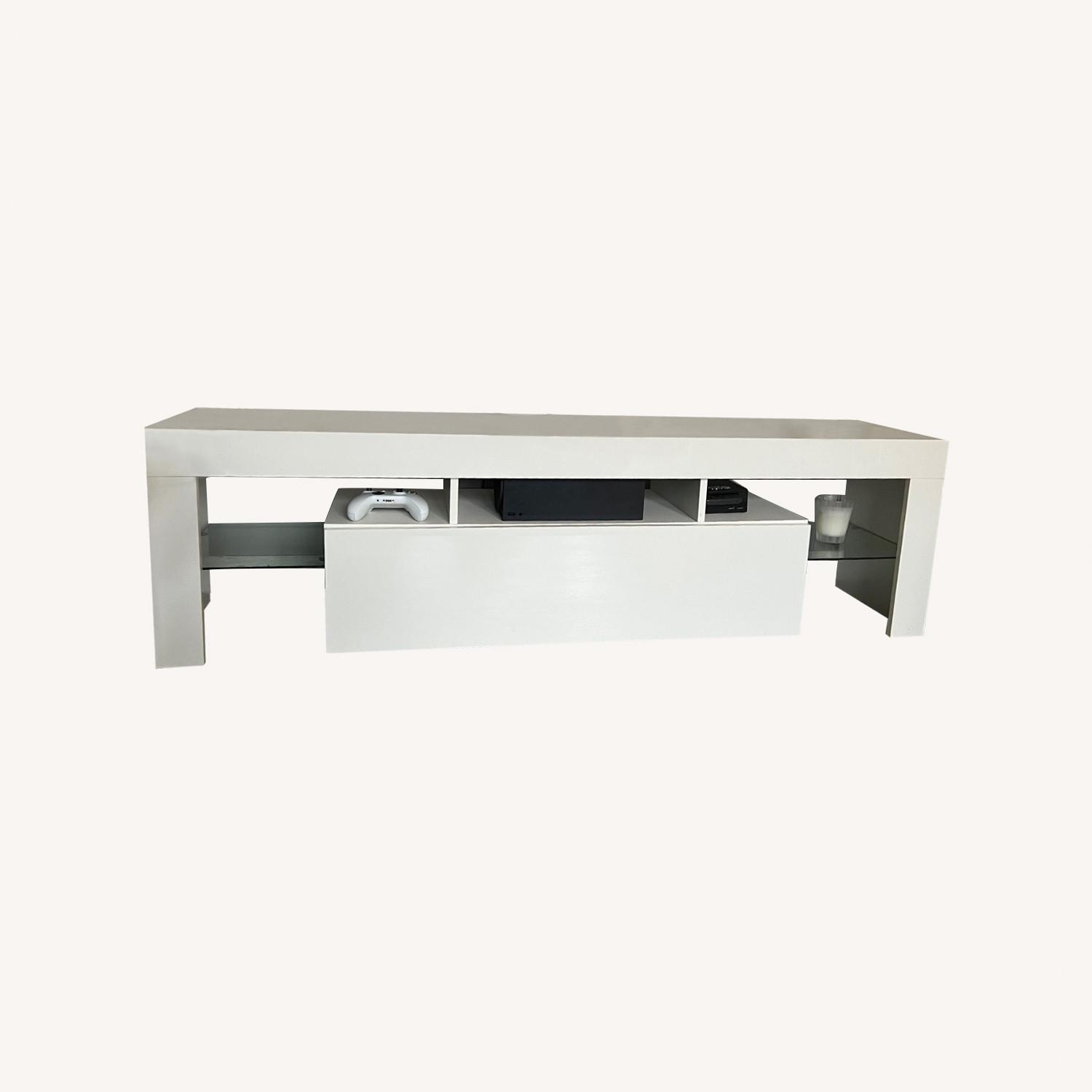 White TV Table/ Console - image-0
