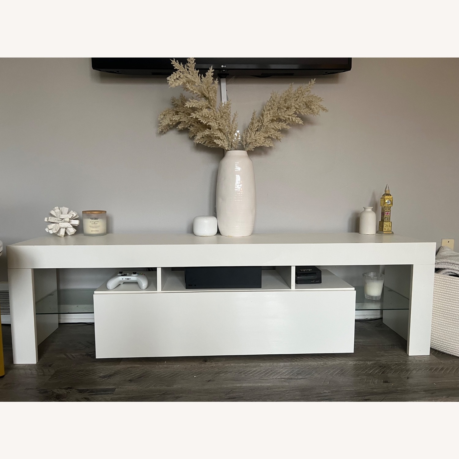 White TV Table/ Console - image-3