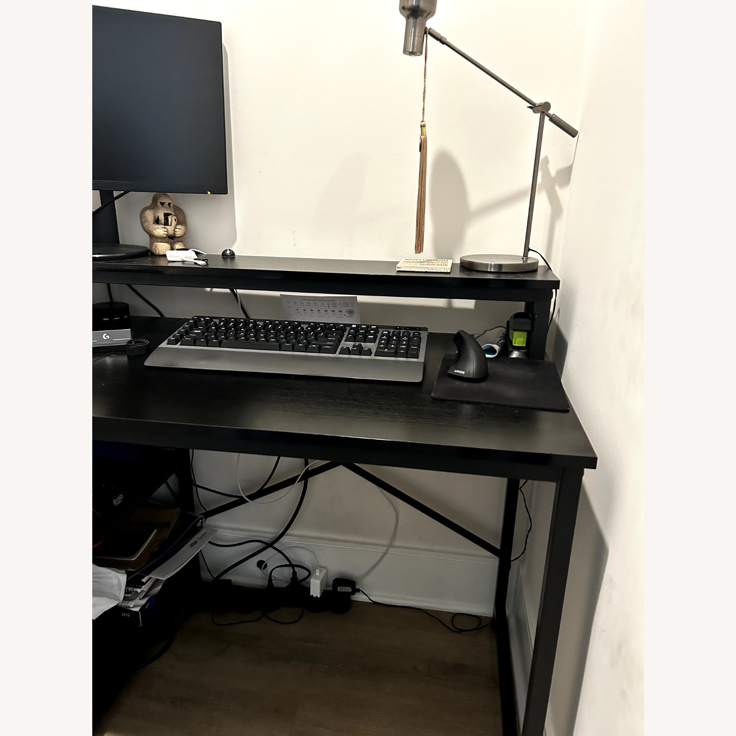 Inbox Zero Dominike L-shaped Hutch Desk - image-2