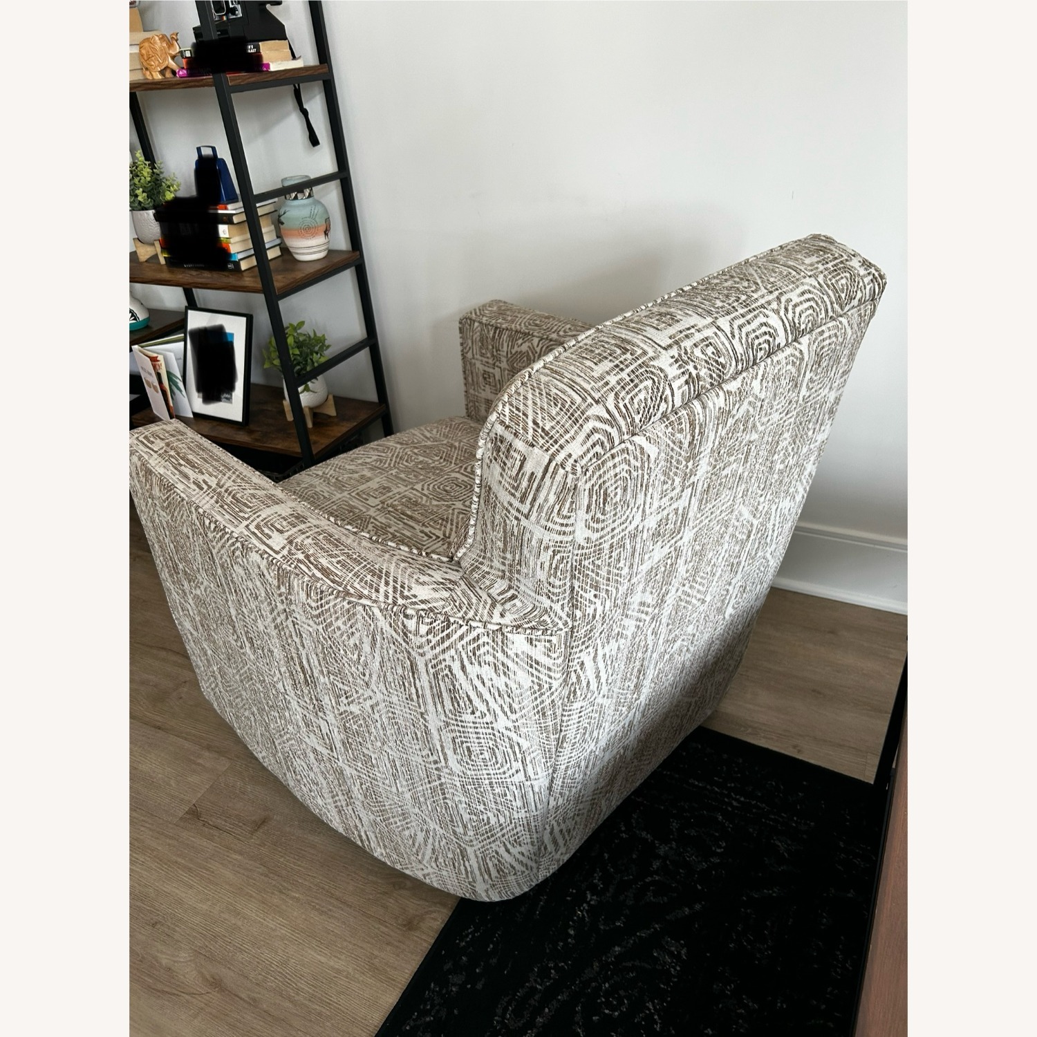 Macy's Geometric Swivel Accent Chair - image-3