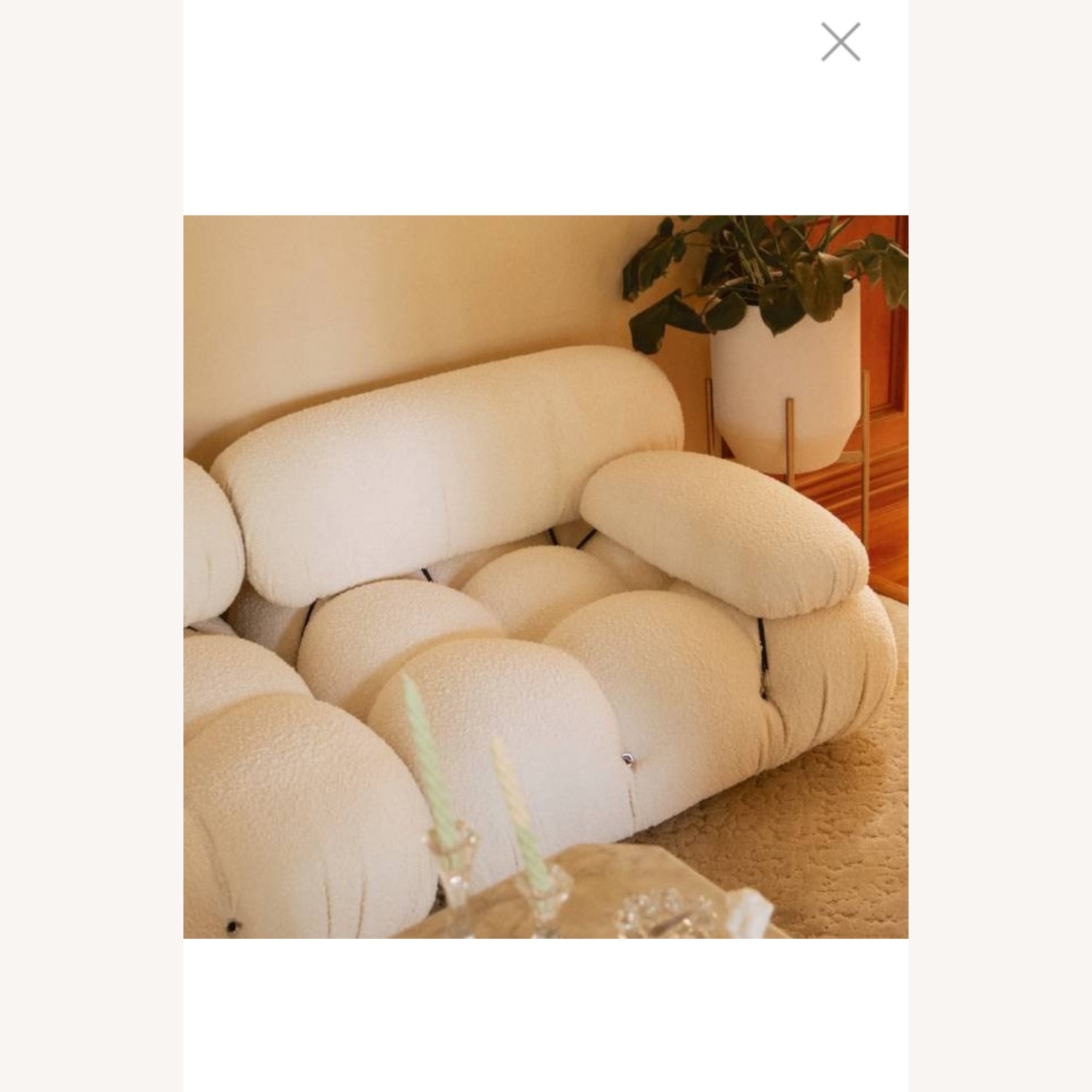 Mario Bellini Sectional, Pearl Boucle - image-0