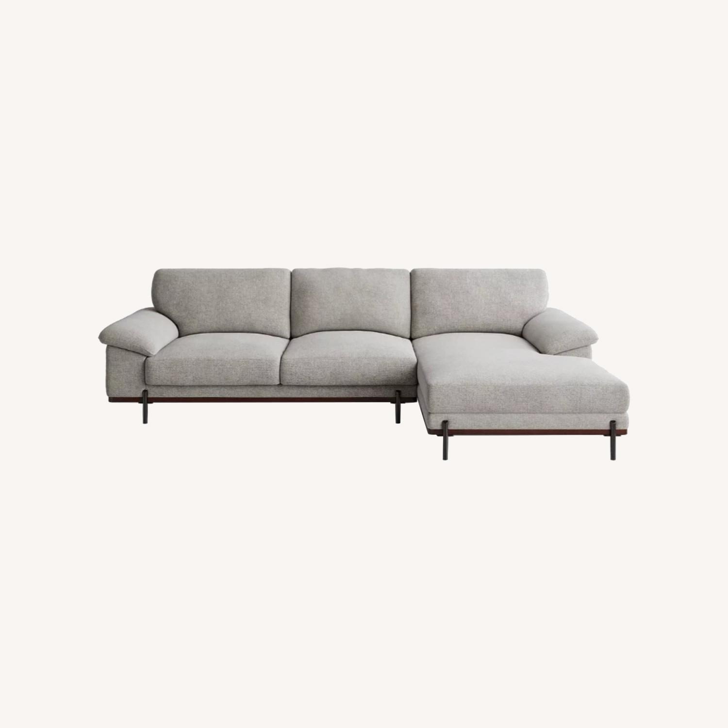 Rooms To Go Abbottsville Gray Sofa - image-0