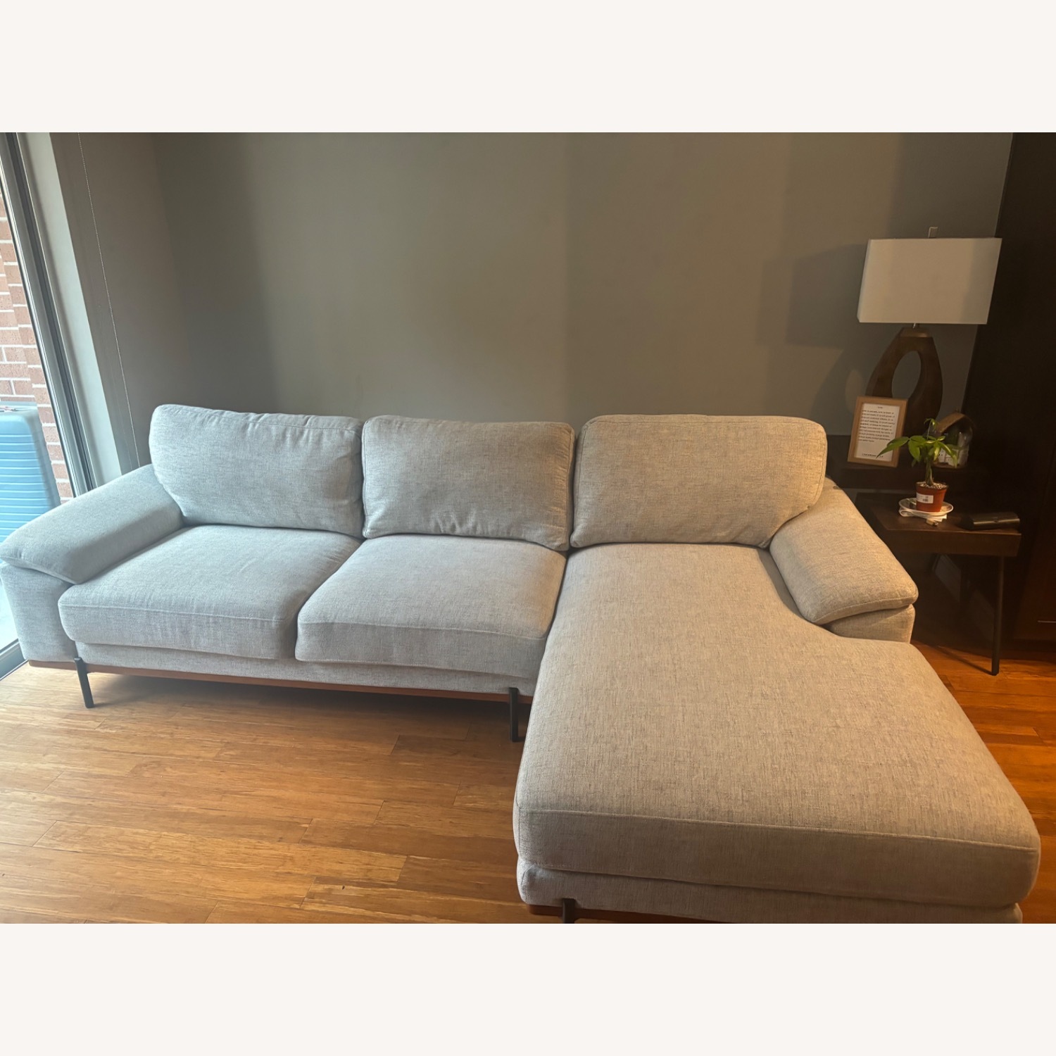 Rooms To Go Abbottsville Gray Sofa - image-1