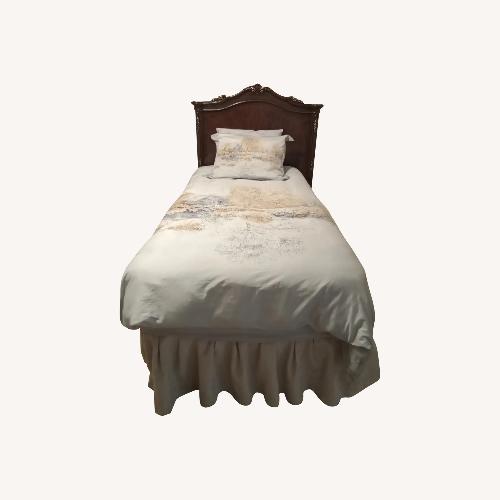 Used 2 Twin Beds with Classic Wooden Headboards for sale on AptDeco