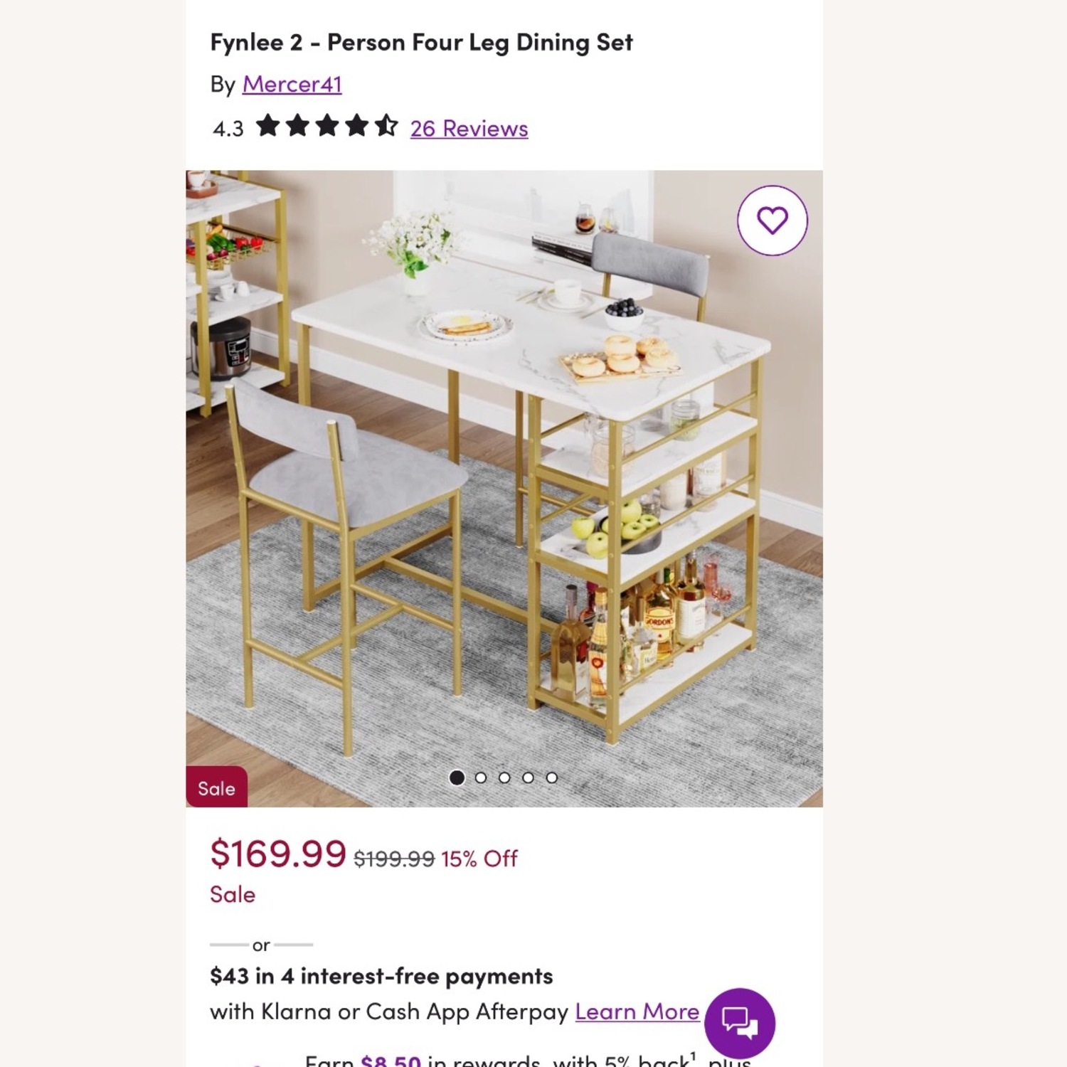 Wayfair Fynlee Dining Set - image-5
