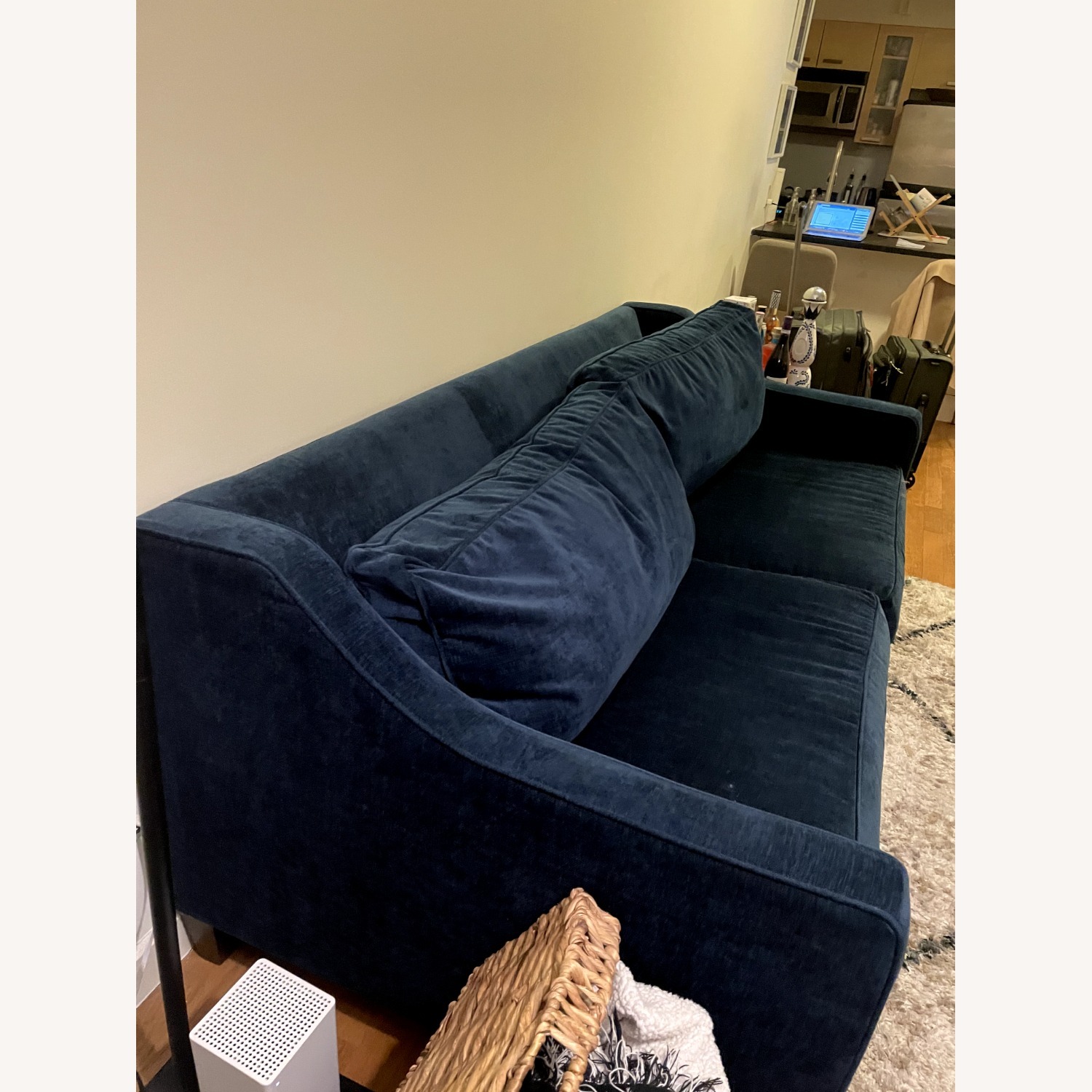 West Elm Paidge Sleeper Sofa Midnight Blue - image-5