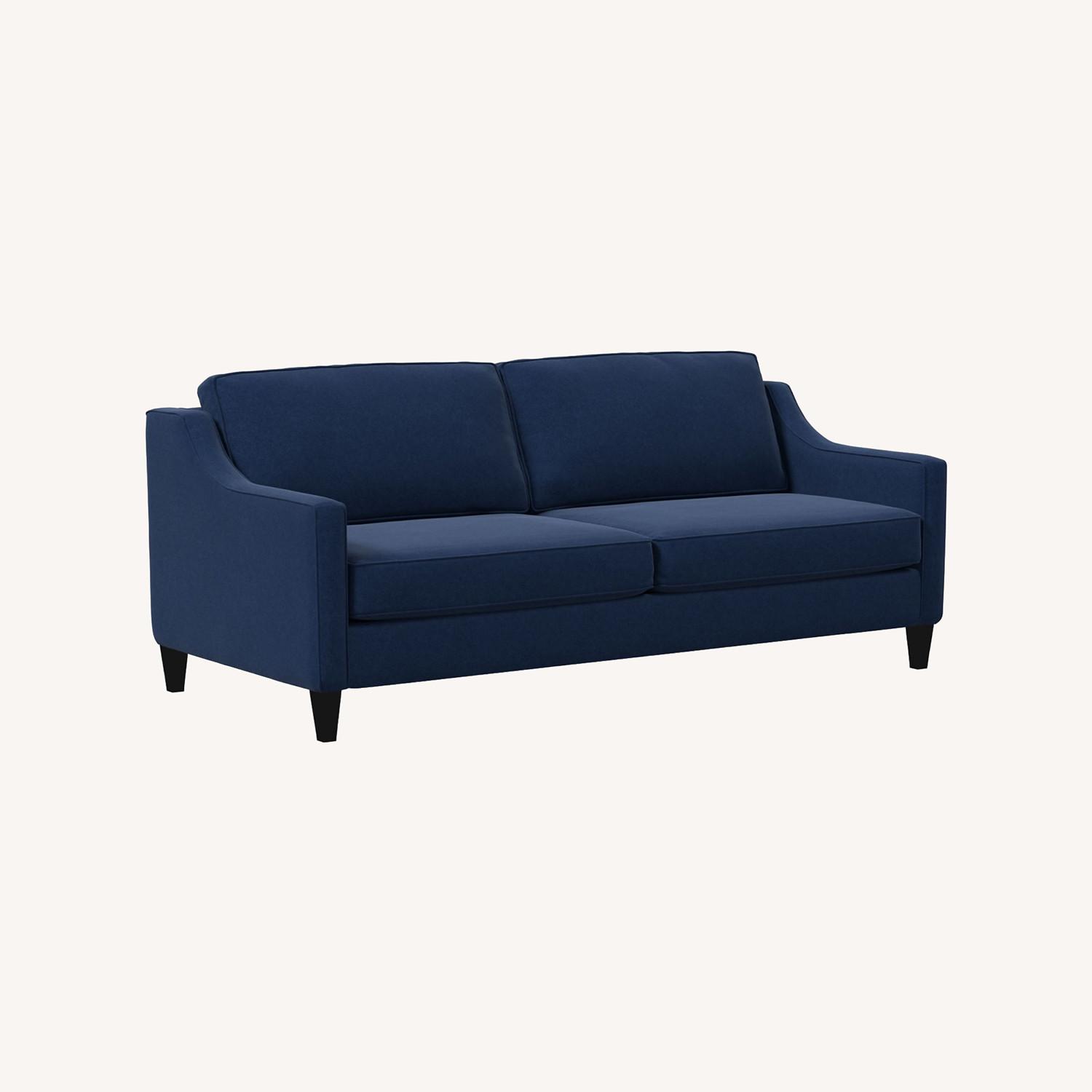 West Elm Paidge Sleeper Sofa Midnight Blue - image-0