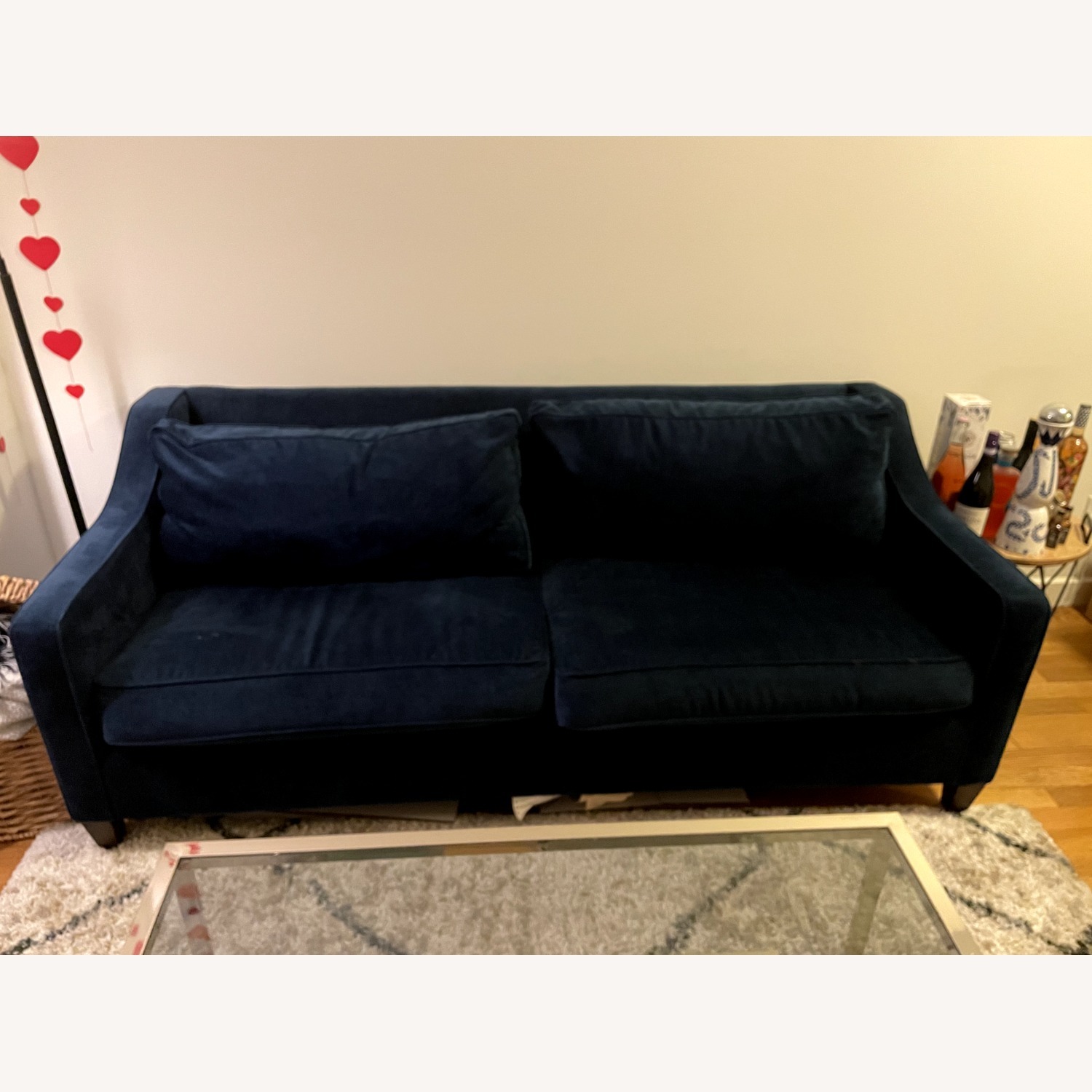 West Elm Paidge Sleeper Sofa Midnight Blue - image-1