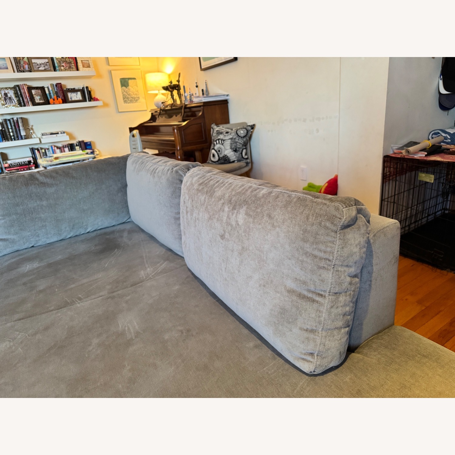 West Elm Andes 2-Piece Chaise Sectional Silver - image-5