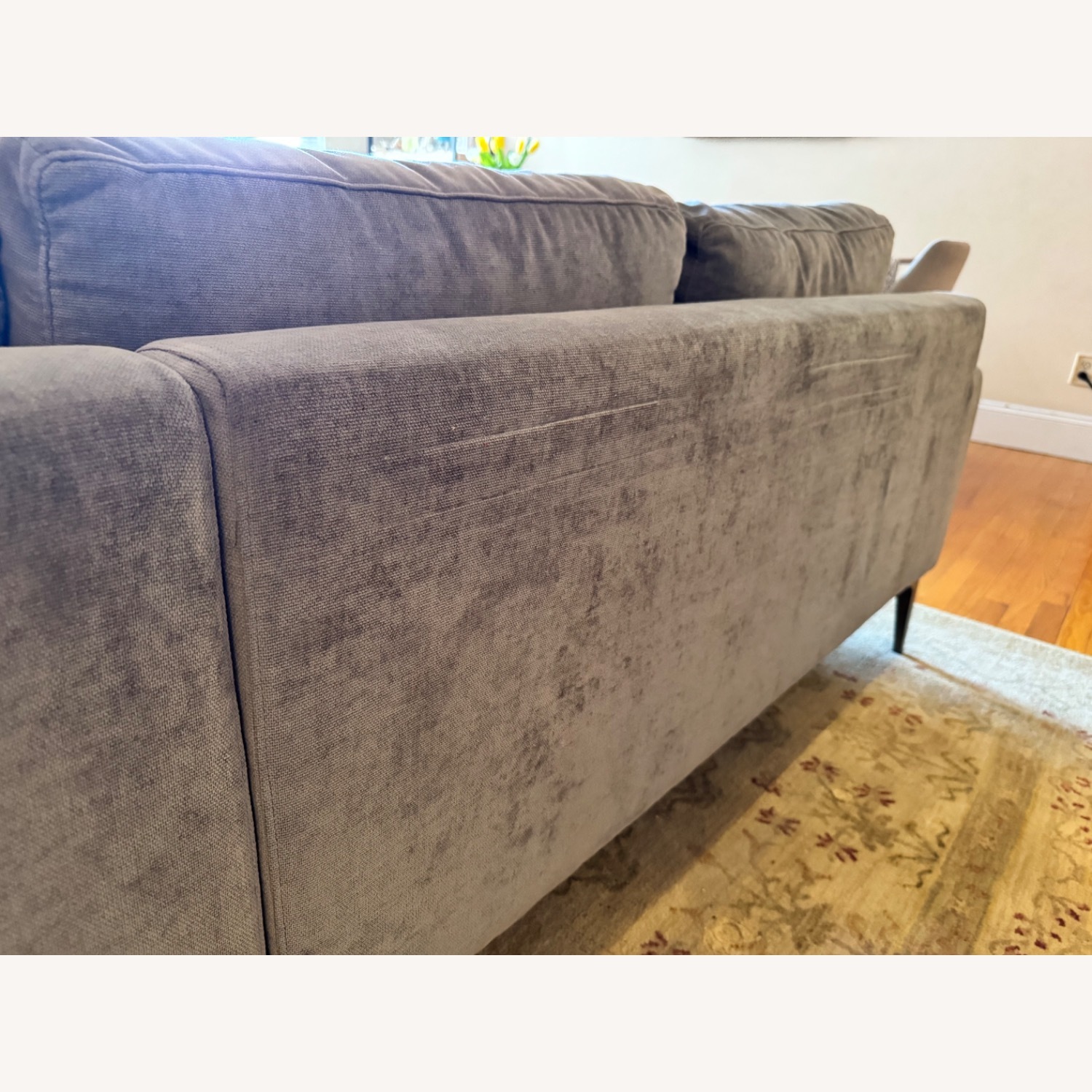 West Elm Andes 2-Piece Chaise Sectional Silver - image-7