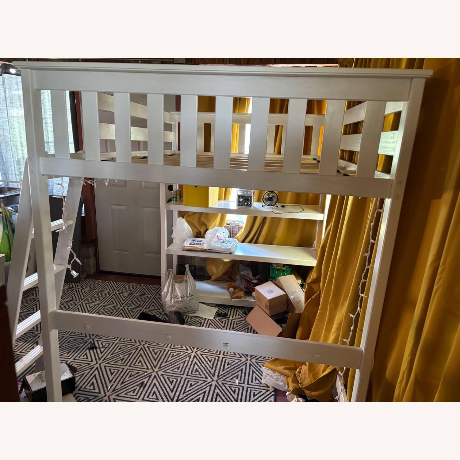 Full Loft Bed W Bookcase - image-3