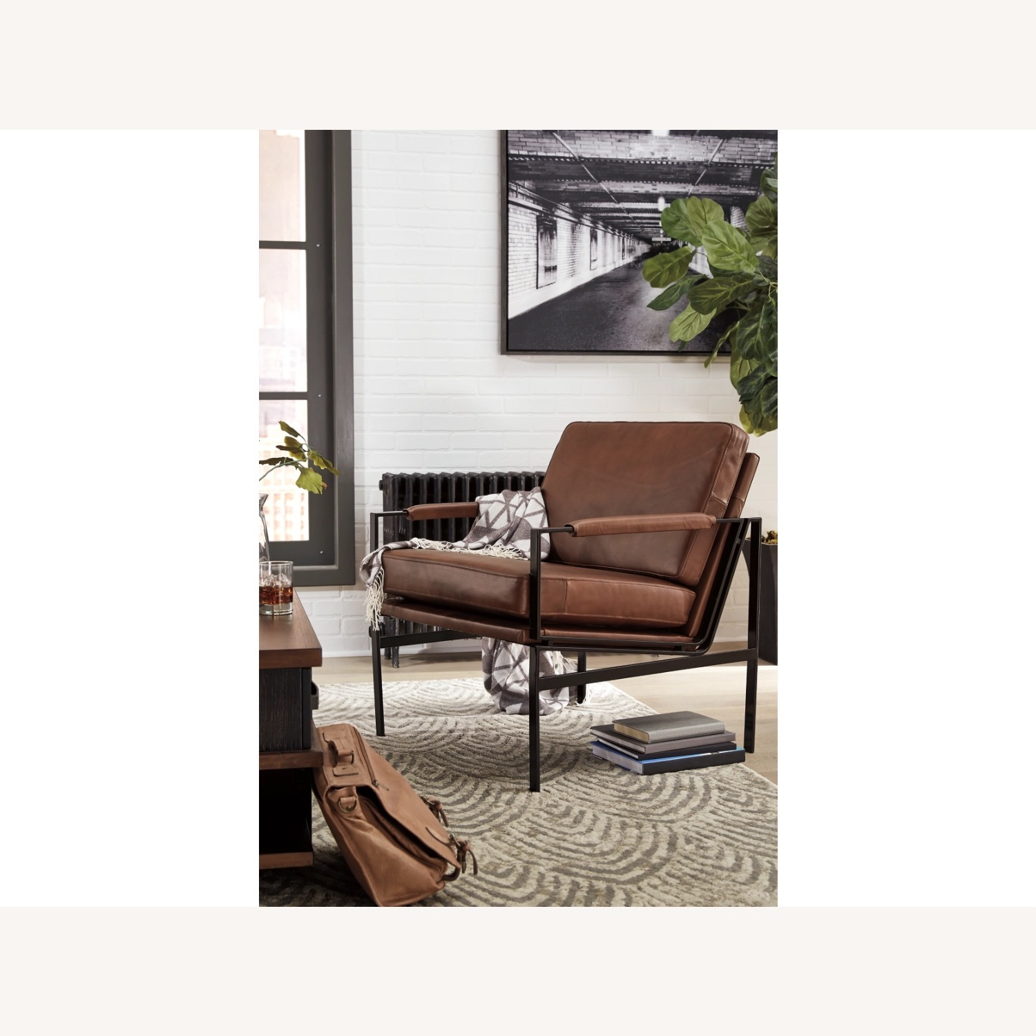 Ashley Puckman Leather Accent Chair - image-1