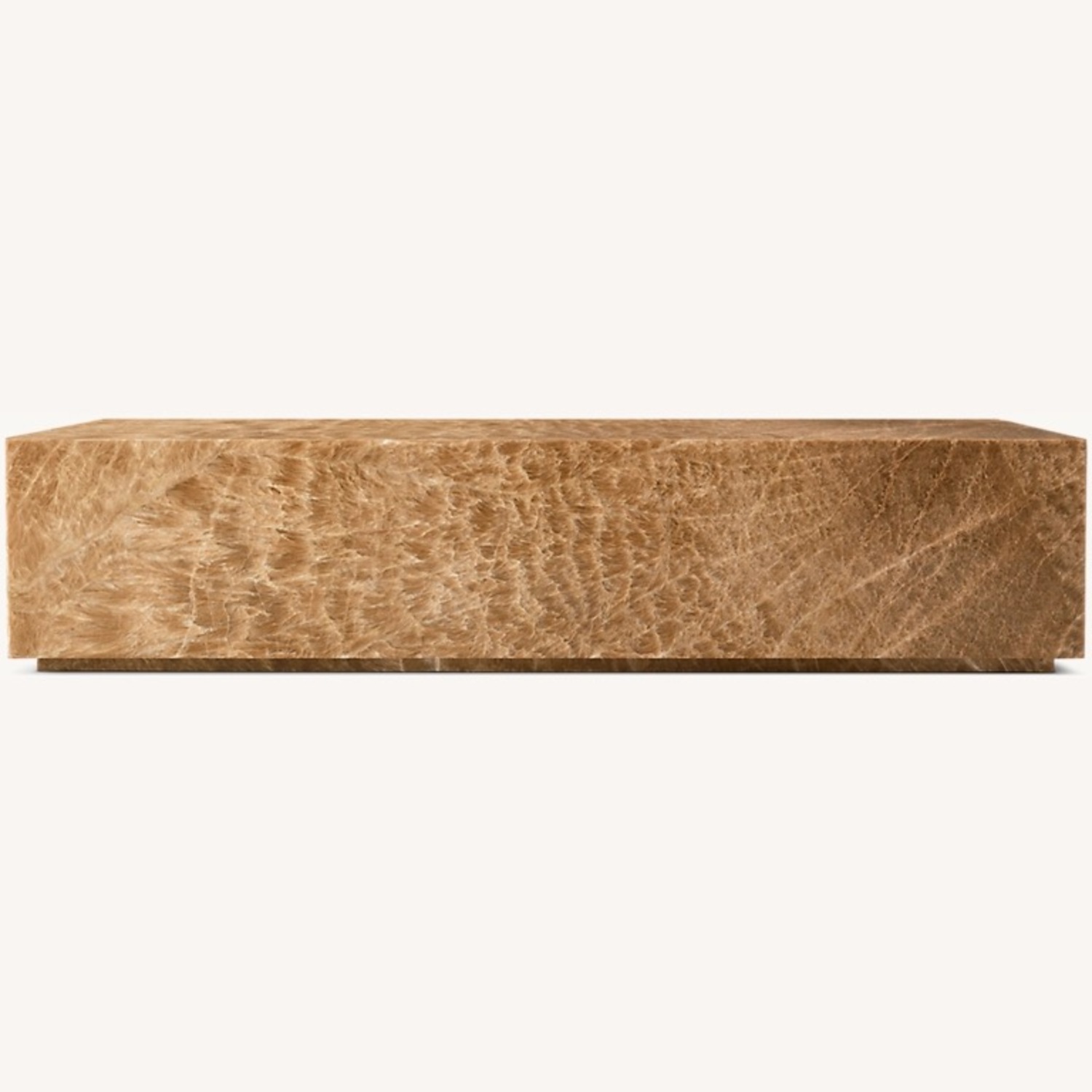 Restoration Hardware Rocco Coffee Table Latte Onyx - image-1