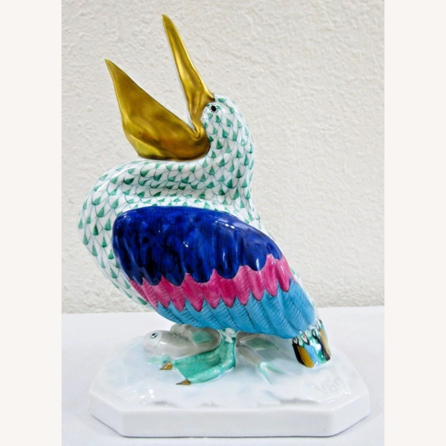 Herend Hungary Handpainted Large Pelican 5073 - image-4