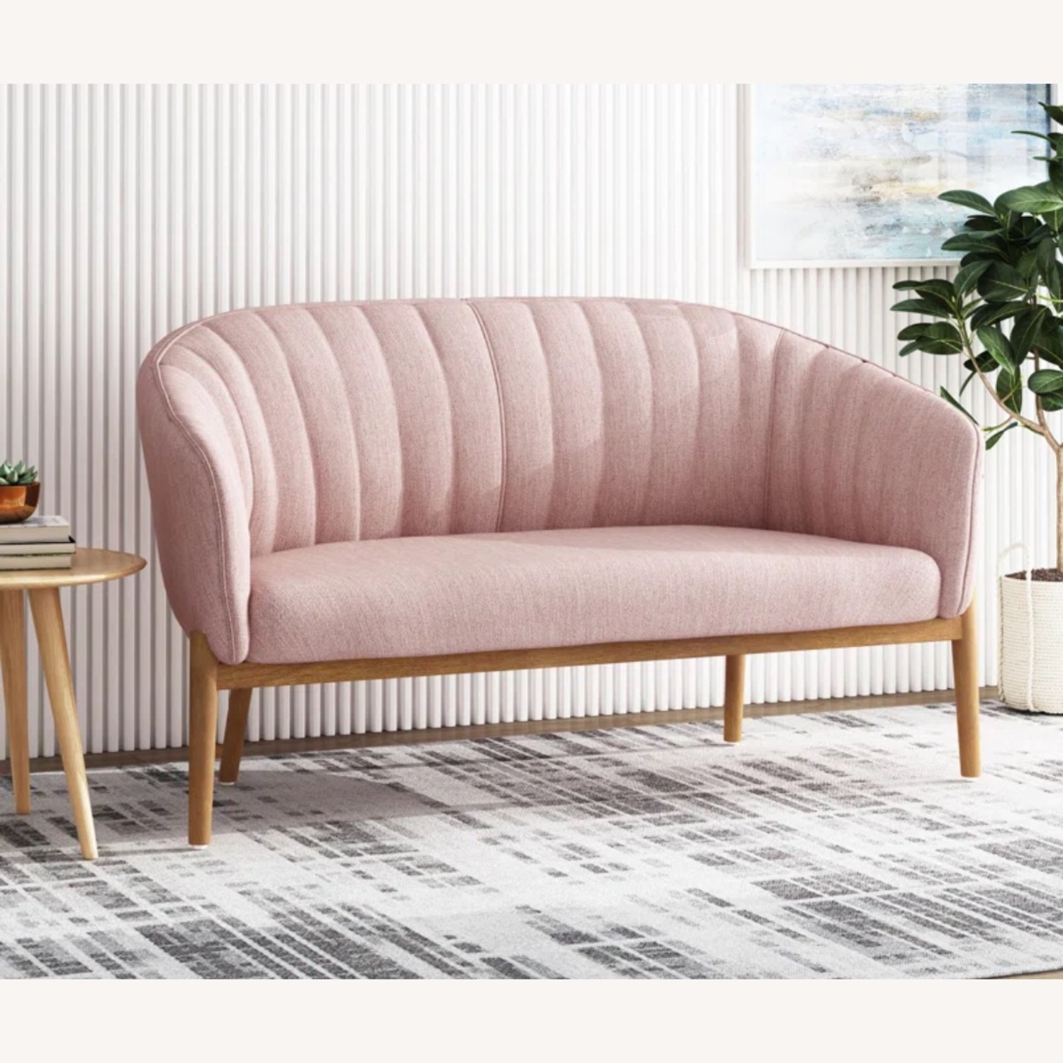 Kerby Recessed Arm Loveseat - image-1