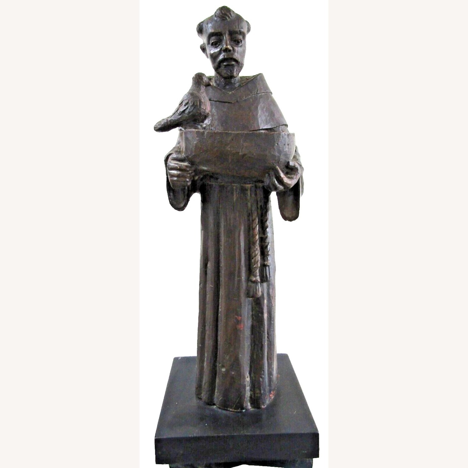 Nettle Creek Hand Carved Sculpture of St. Francis - image-1