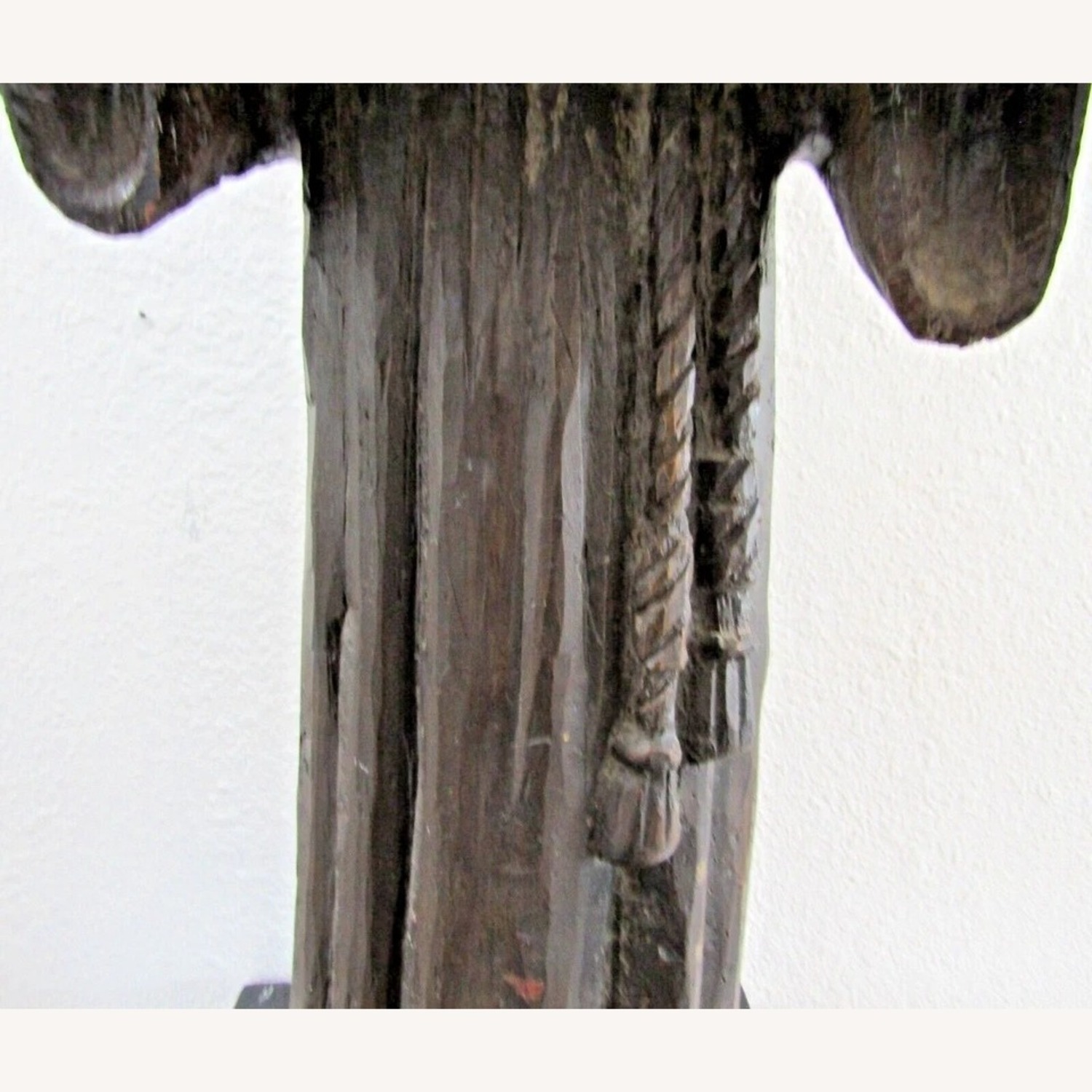 Nettle Creek Hand Carved Sculpture of St. Francis - image-4