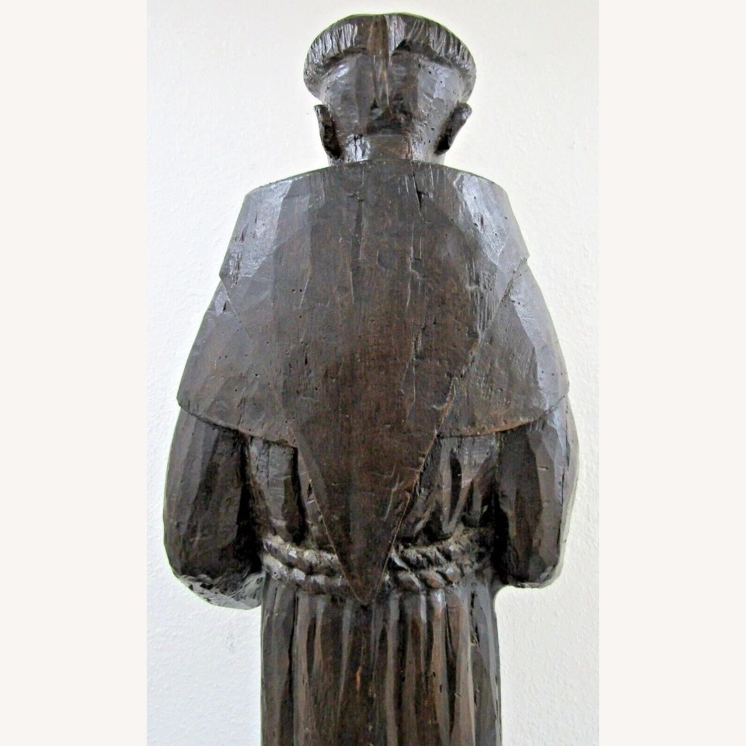 Nettle Creek Hand Carved Sculpture of St. Francis - image-9