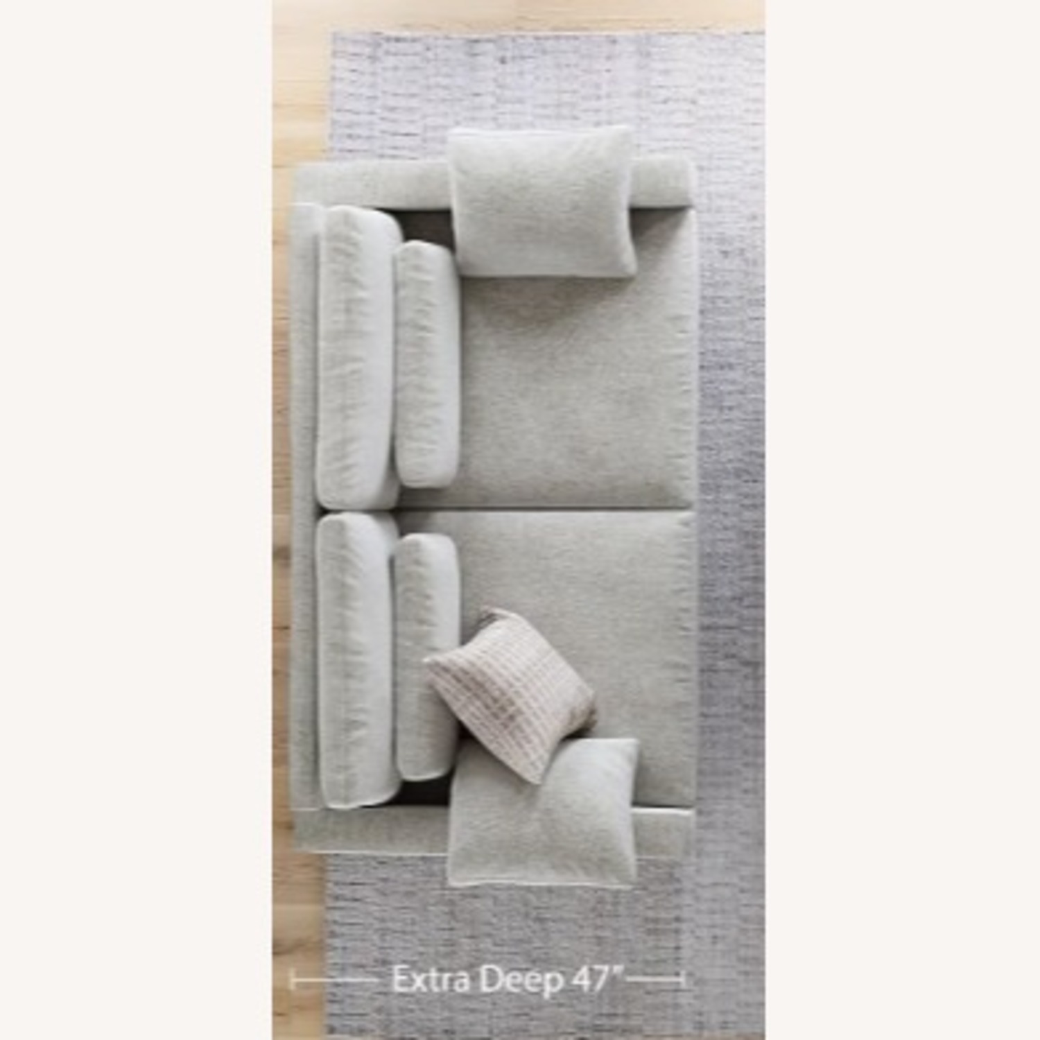 West Elm Harmony Sofa Extra Deep - image-3