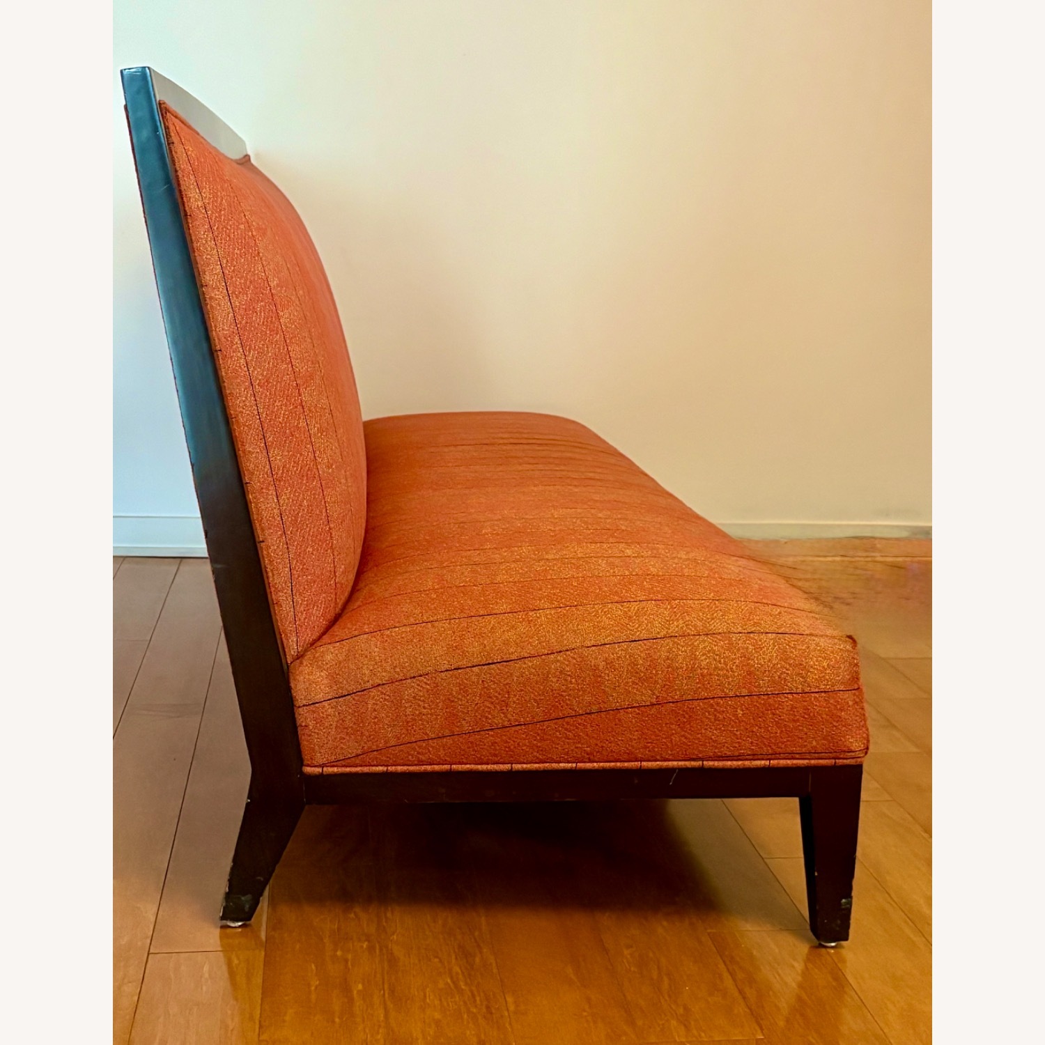 Orange Dolma Sofa w Coordinating Pillows - image-3