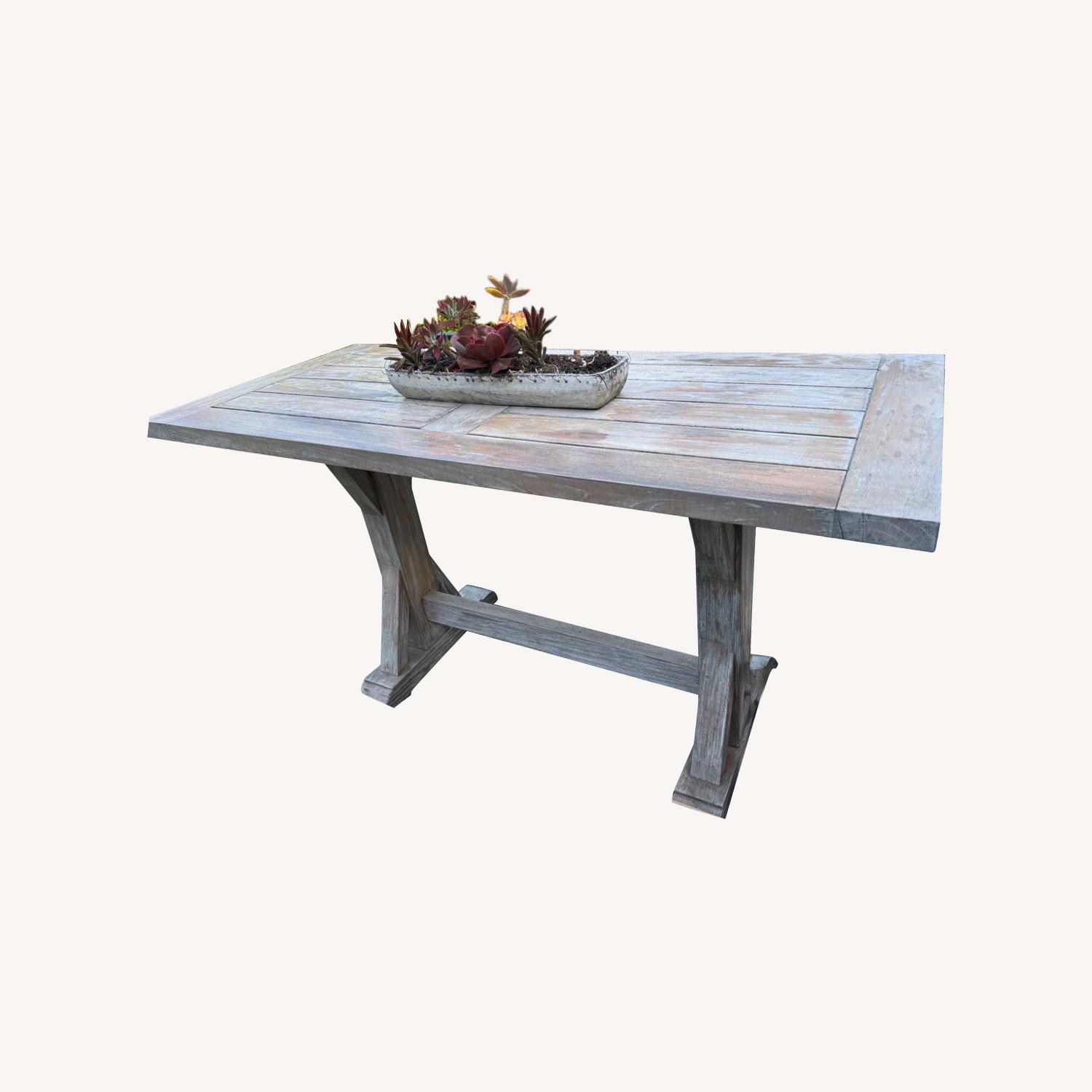 Frontgate Farmhouse Teak Bar - image-0