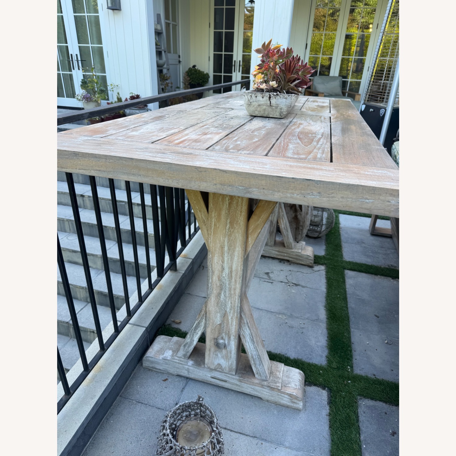 Frontgate Farmhouse Teak Bar - image-3