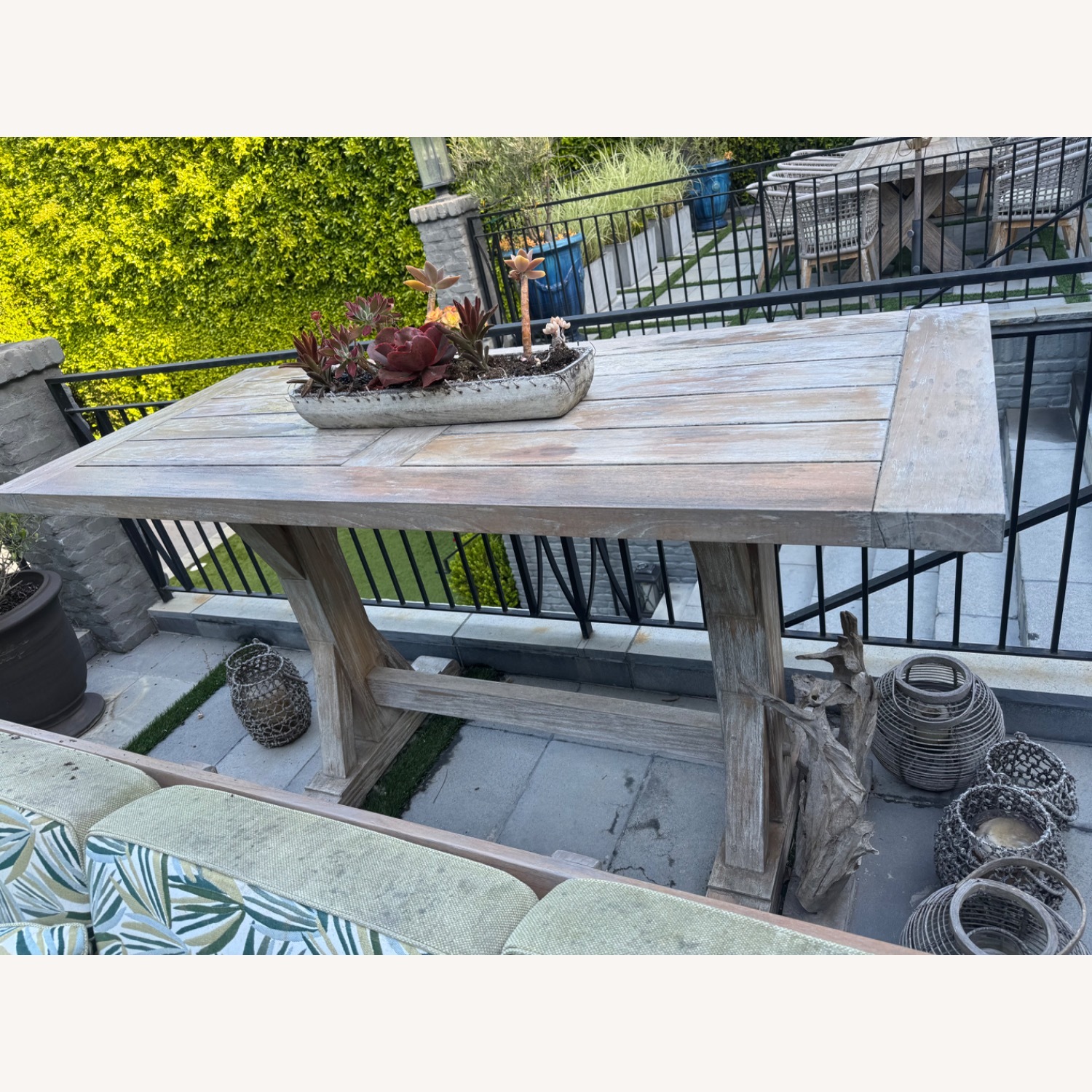 Frontgate Farmhouse Teak Bar - image-1