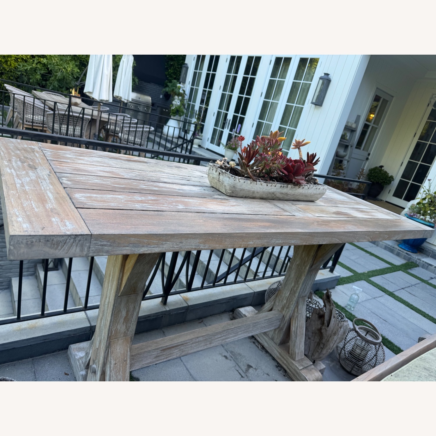 Frontgate Farmhouse Teak Bar - image-2